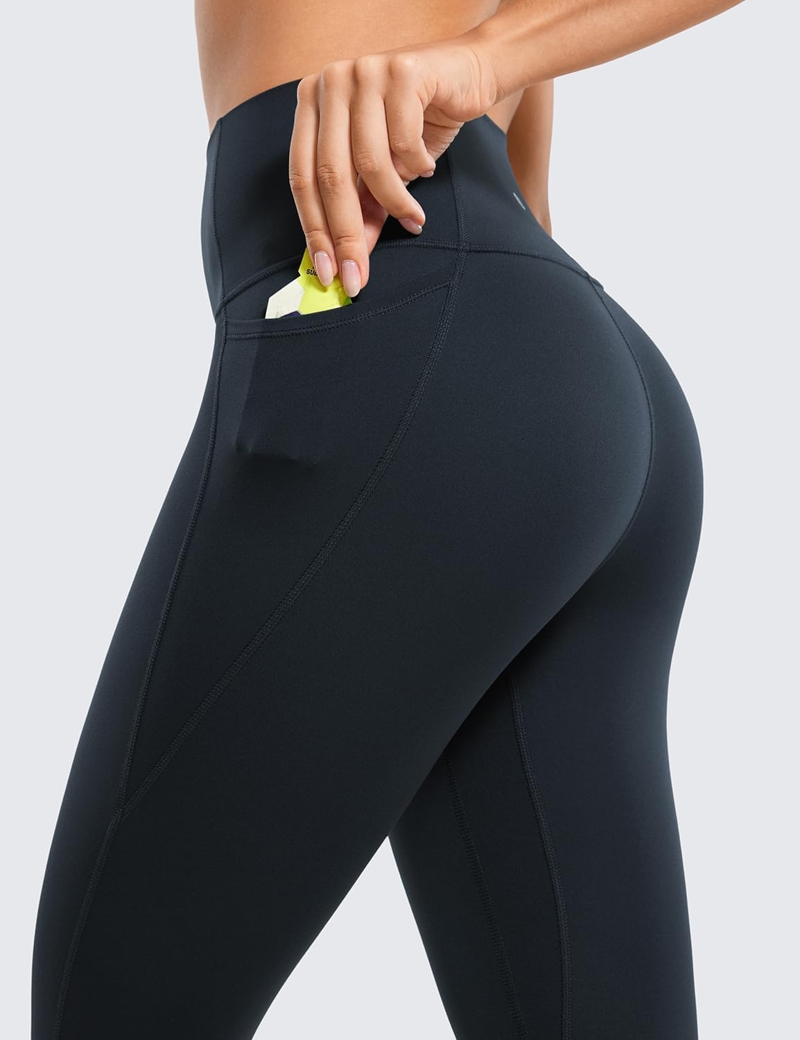 image:imageCRZ YOGA Butterluxe Workout Leggings Pockets 28 High Waisted Gym Womens Yoga Pants Running Buttery SoftTrue Navy