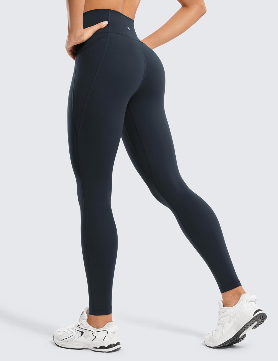 image:imageCRZ YOGA Butterluxe Workout Leggings Pockets 28 High Waisted Gym Womens Yoga Pants Running Buttery SoftTrue Navy