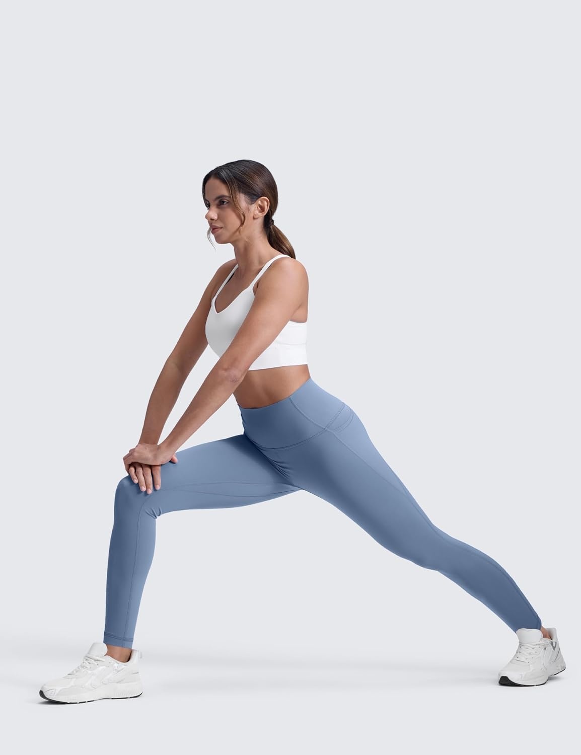 image:imageCRZ YOGA Butterluxe Workout Leggings Pockets 28 High Waisted Gym Womens Yoga Pants Running Buttery SoftWashed Denim