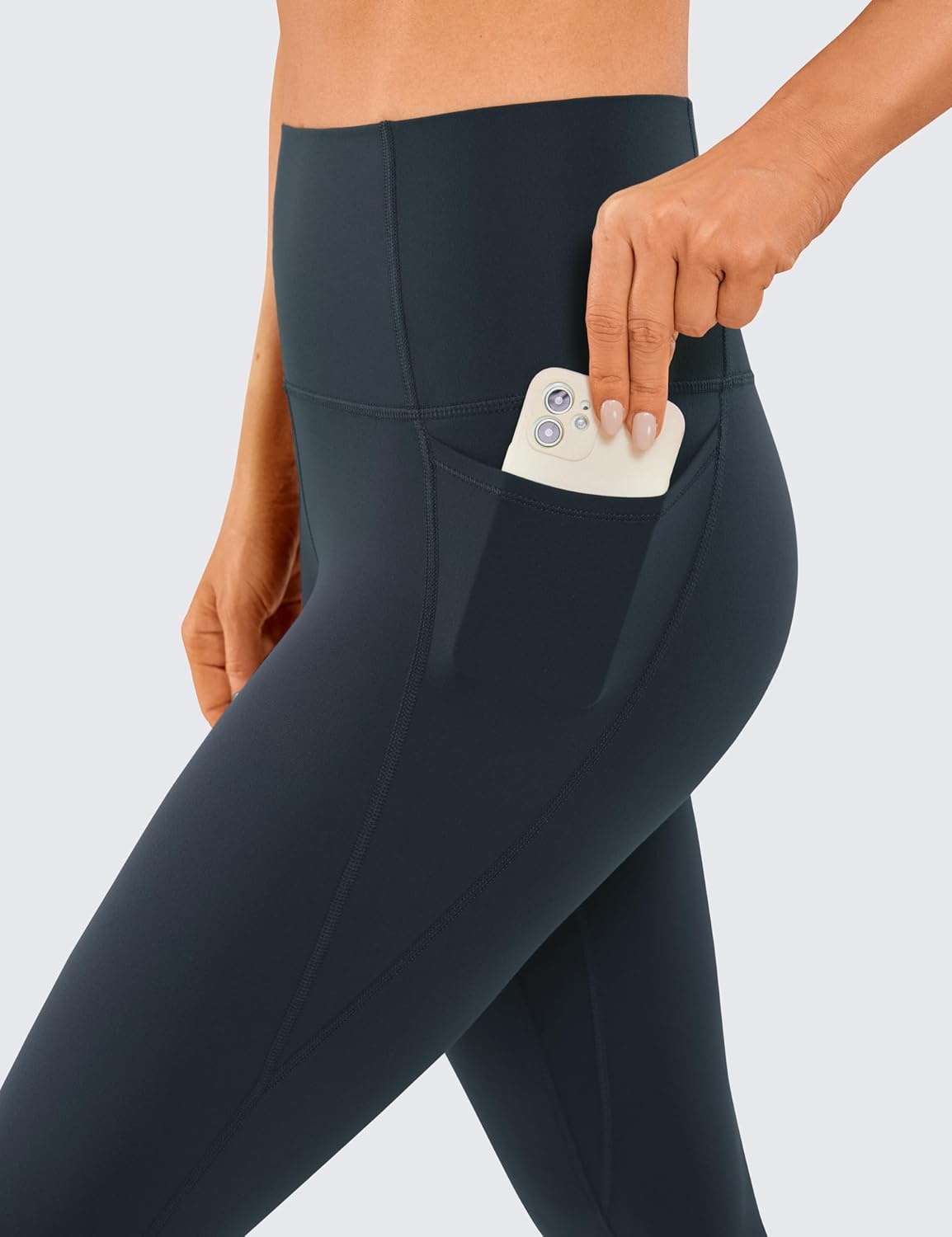 image:imageCRZ YOGA Butterluxe Workout Leggings Pockets 31 High Waisted Athletic Gym Womens Yoga Pants for Tall WomenTrue Navy