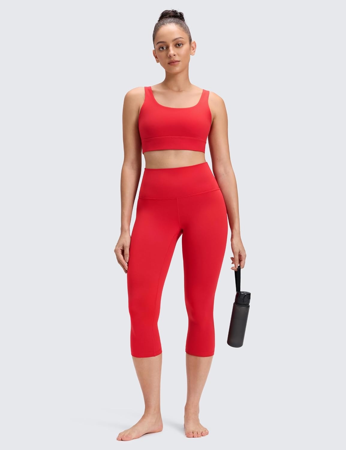 image:imageCRZ YOGA Butterluxe Yoga Capris Leggings 19 High Waisted Workout Buttery Soft Athletic Lounge Womens Crop PantsAurora Red