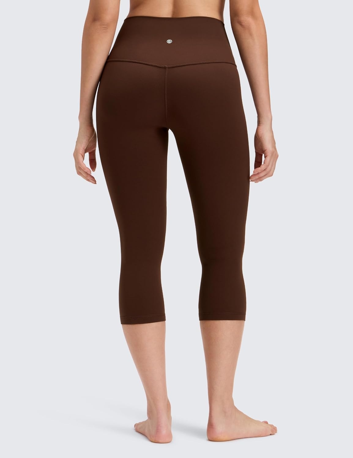 image:imageCRZ YOGA Butterluxe Yoga Capris Leggings 19 High Waisted Workout Buttery Soft Athletic Lounge Womens Crop PantsLava Brown