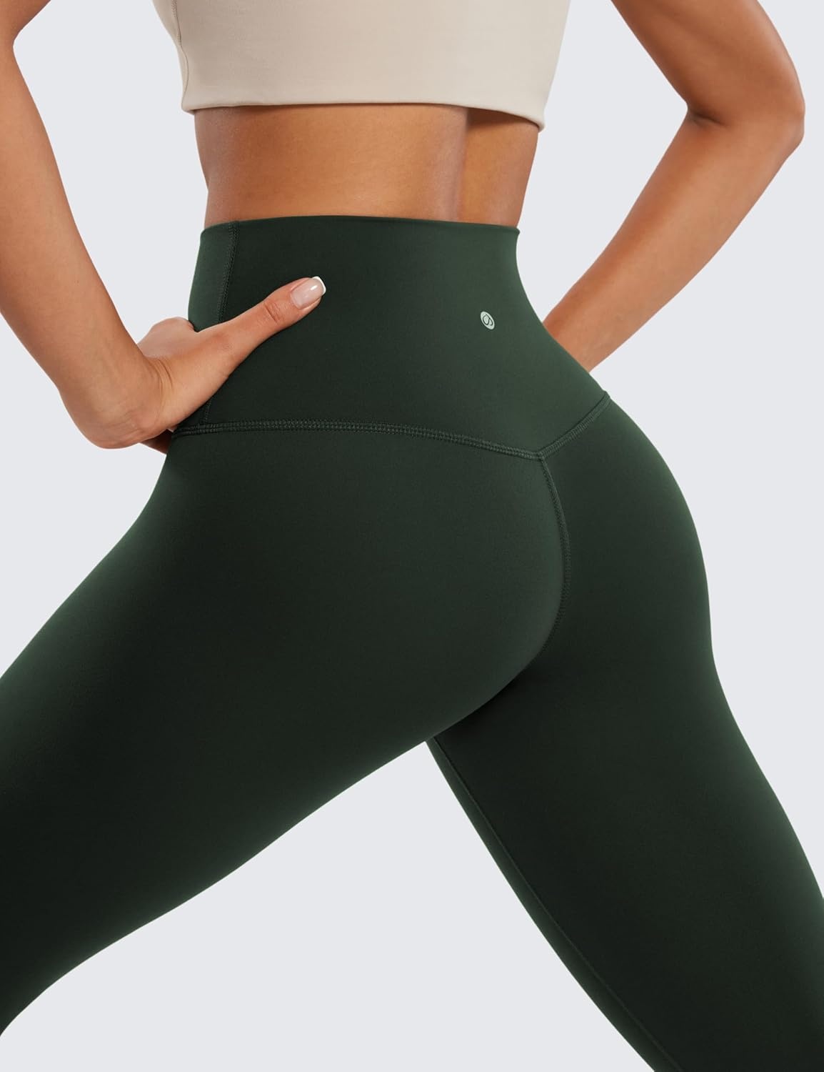 image:imageCRZ YOGA Butterluxe Yoga Capris Leggings 19 High Waisted Workout Buttery Soft Athletic Lounge Womens Crop PantsLegend Green