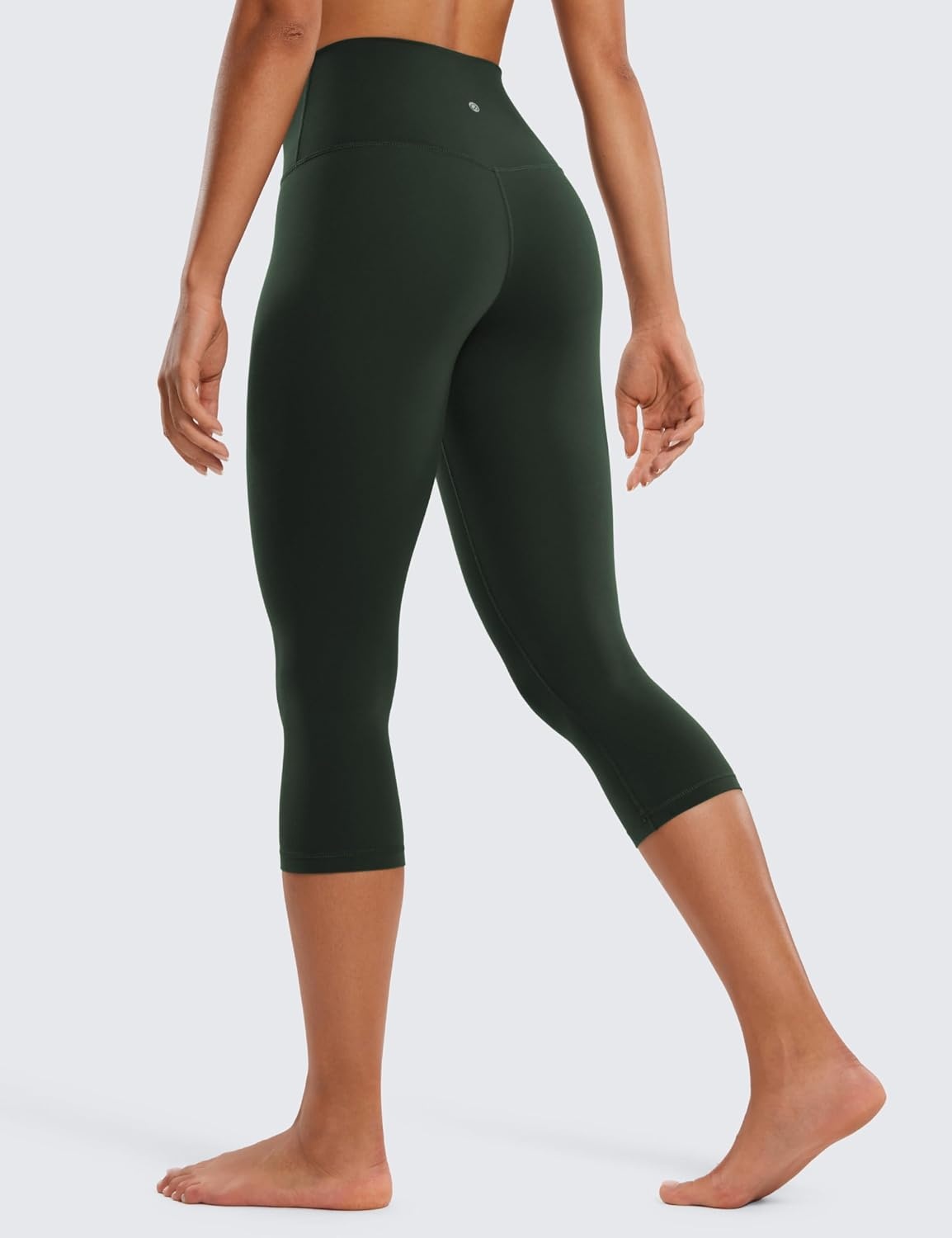 image:imageCRZ YOGA Butterluxe Yoga Capris Leggings 19 High Waisted Workout Buttery Soft Athletic Lounge Womens Crop PantsLegend Green
