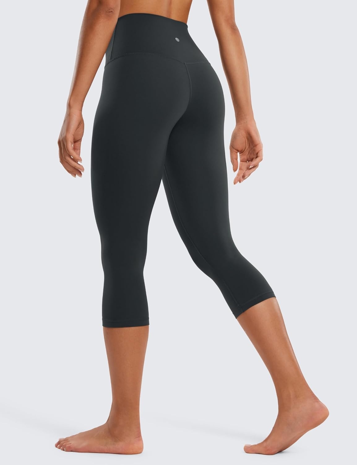 image:imageCRZ YOGA Butterluxe Yoga Capris Leggings 19 High Waisted Workout Buttery Soft Athletic Lounge Womens Crop PantsMelanite