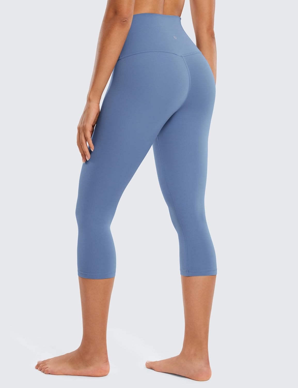 image:imageCRZ YOGA Butterluxe Yoga Capris Leggings 19 High Waisted Workout Buttery Soft Athletic Lounge Womens Crop PantsOasis Blue