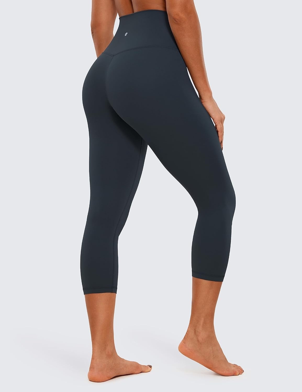 image:imageCRZ YOGA Butterluxe Yoga Capris Leggings 21 High Waisted Buttery Soft Lounge Womens Crop PantsTrue Navy