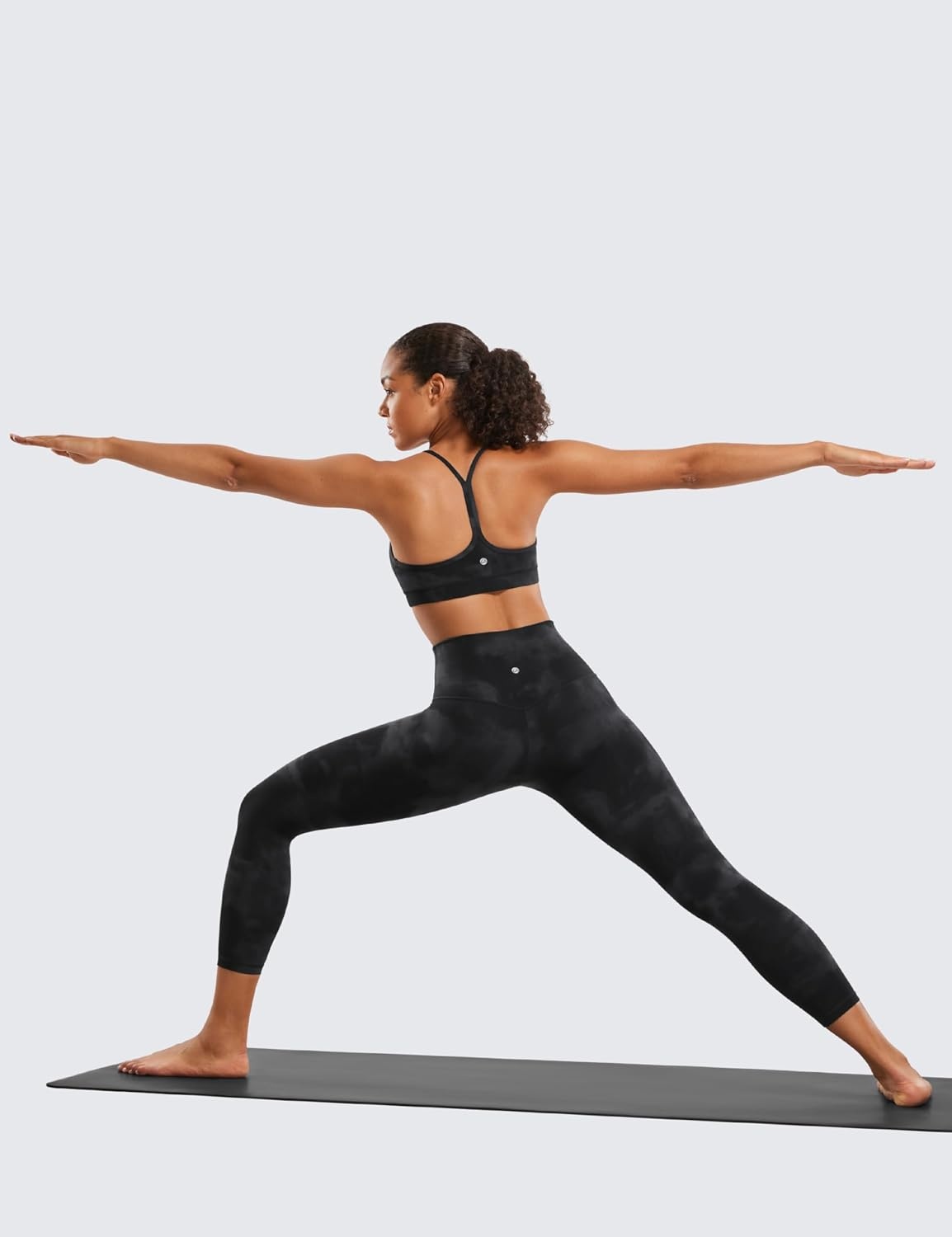 image:imageCRZ YOGA Butterluxe Yoga Capris Leggings 23 High Waisted Buttery Soft Workout Womens Lounge PantsBlack Tie Dye Flowers