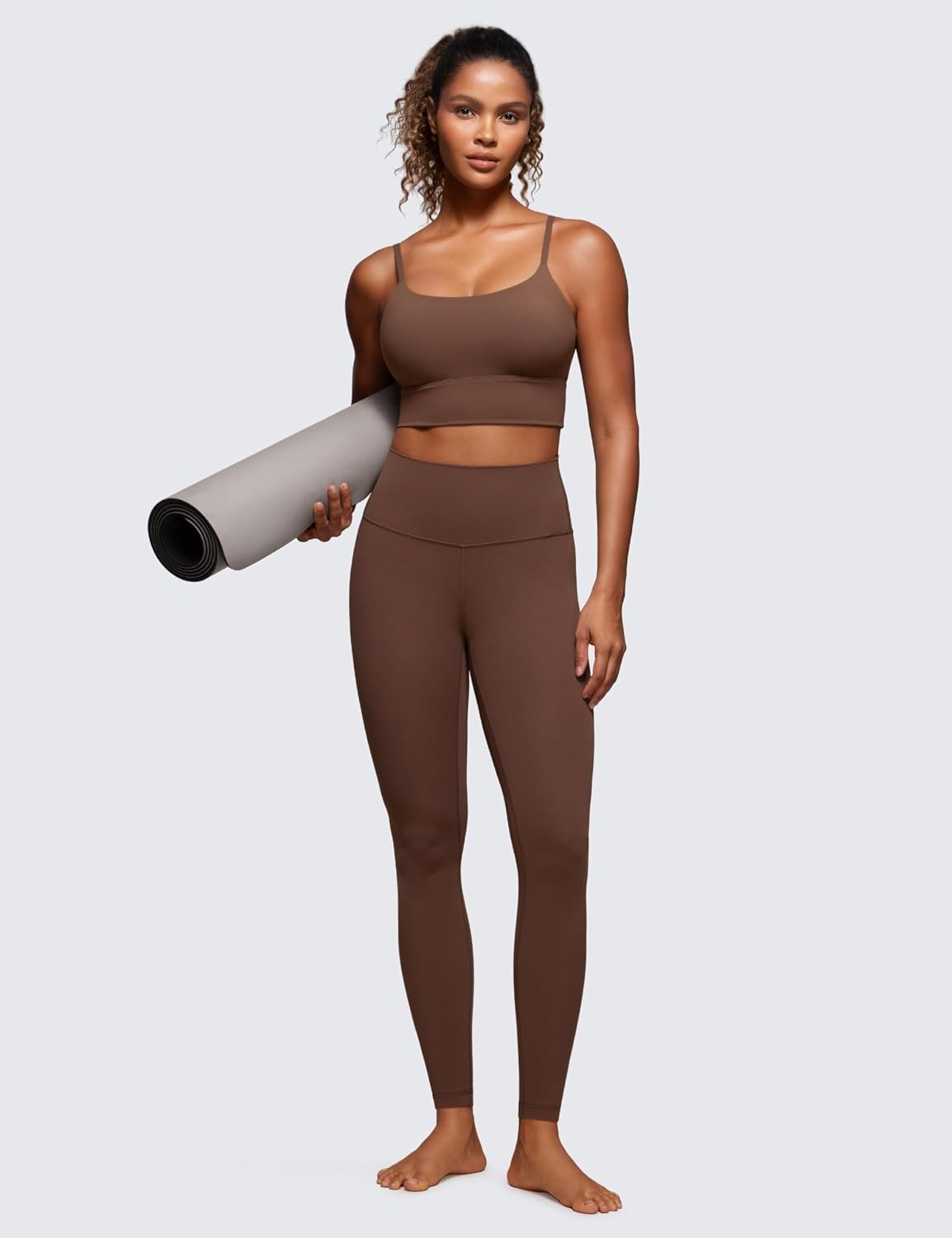 image:imageCRZ YOGA Butterluxe Yoga Leggings 28 High Waisted Womens Workout Lounge Pants Buttery SoftCoffee Brown