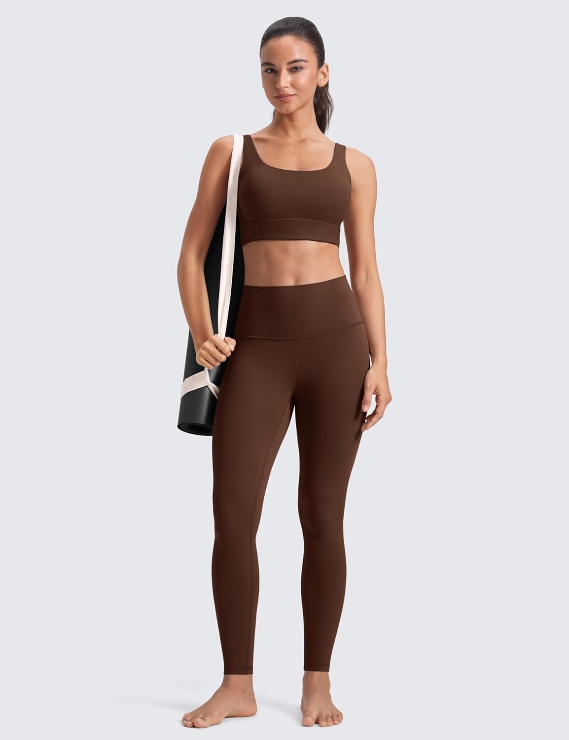 image:imageCRZ YOGA Butterluxe Yoga Leggings 28 High Waisted Womens Workout Lounge Pants Buttery SoftLava Brown
