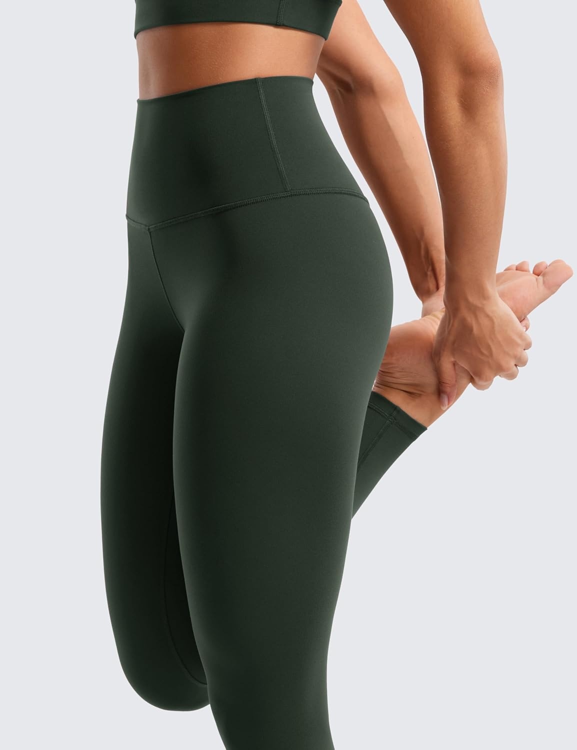 image:imageCRZ YOGA Butterluxe Yoga Leggings 28 High Waisted Womens Workout Lounge Pants Buttery SoftLegend Green