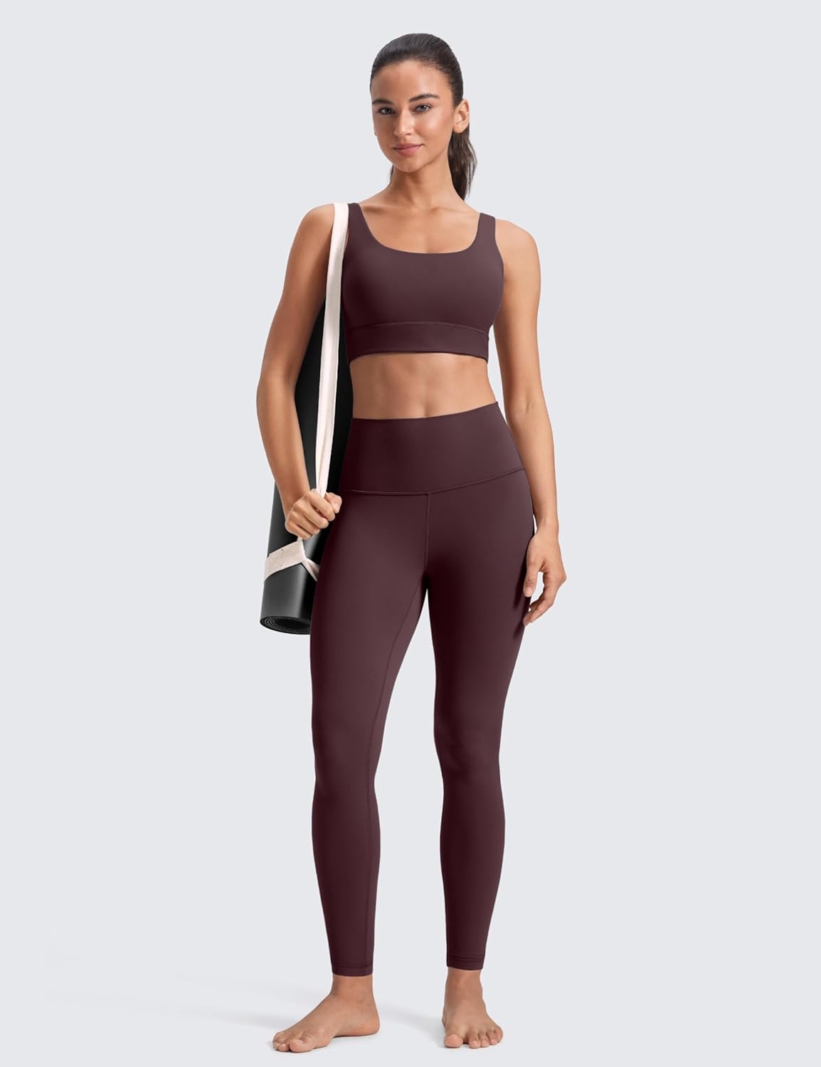 image:imageCRZ YOGA Butterluxe Yoga Leggings 28 High Waisted Womens Workout Lounge Pants Buttery SoftRipe Plum