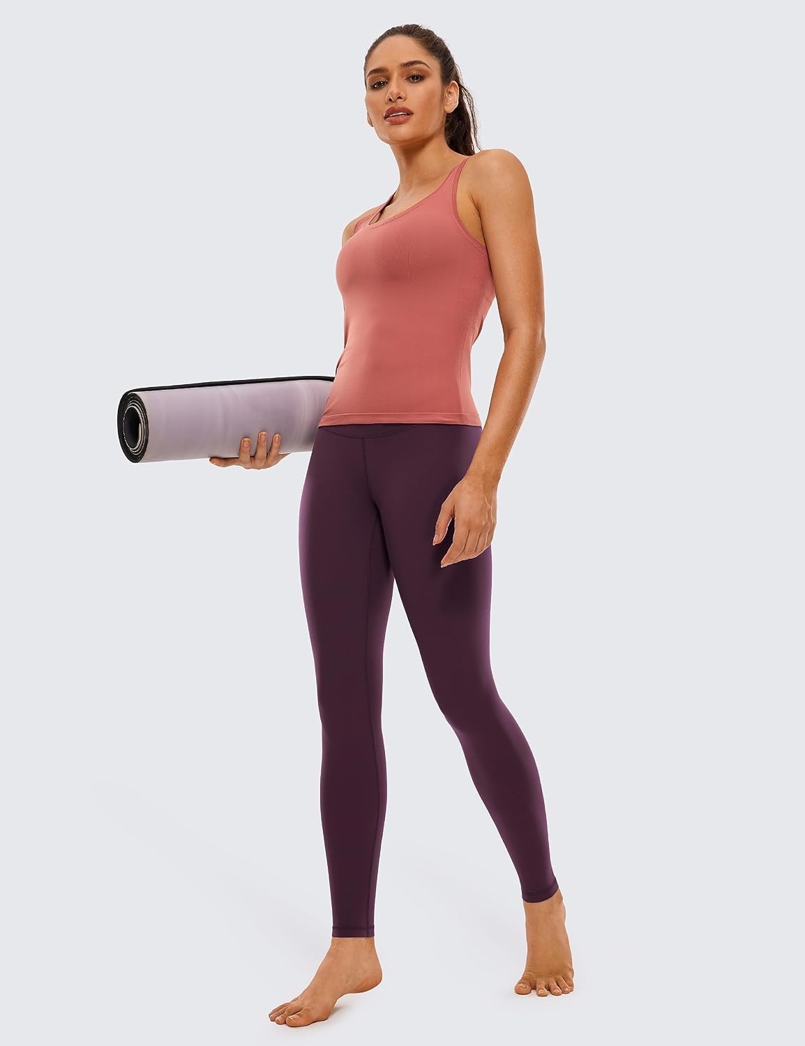 image:imageCRZ YOGA Butterluxe Yoga Leggings 31 Extra Long High Waisted Workout Lounge Pants for Tall WomenDeep Purple