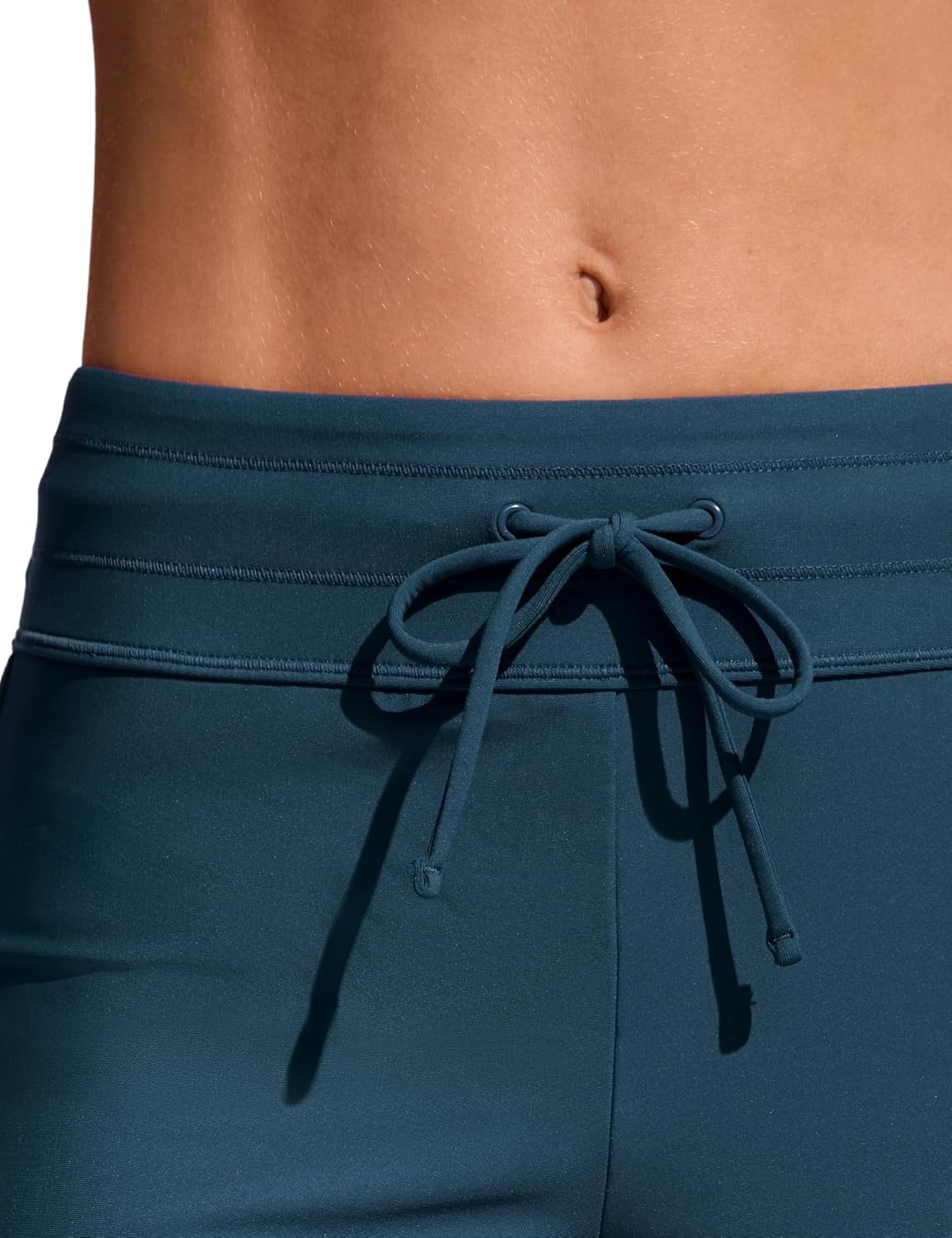 image:imageCRZ YOGA Classic Fit Dolphin Board Shorts for Women 3 High Waisted Beach Swimwear Bottoms Bathing Trunks with LinerInsignia Blue