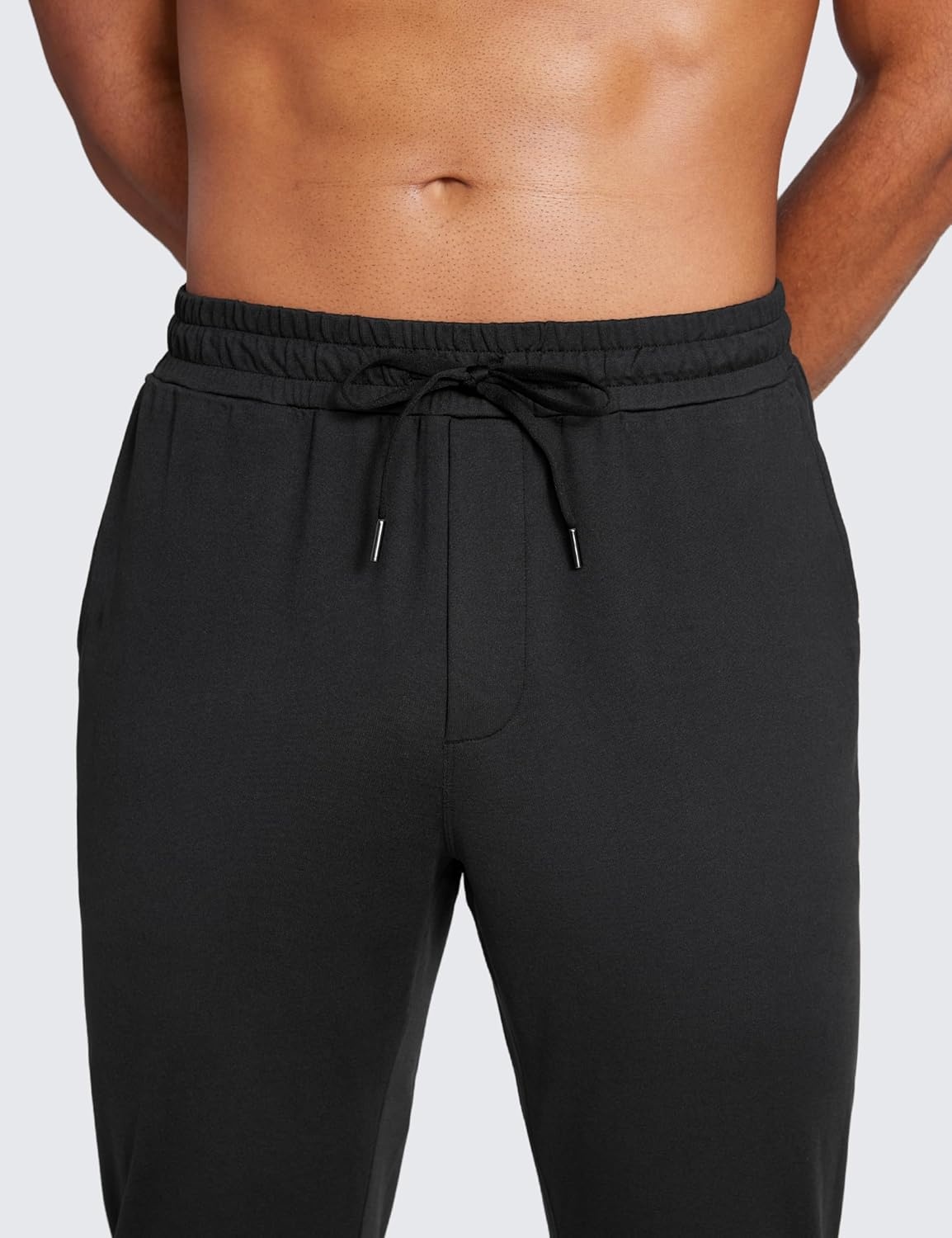 image:imageCRZ YOGA Cloud Jersey Lightweight Yoga Joggers for Men 29 Breathable Casual Lounge Workout Soft Sweatpants with PocketsBlack