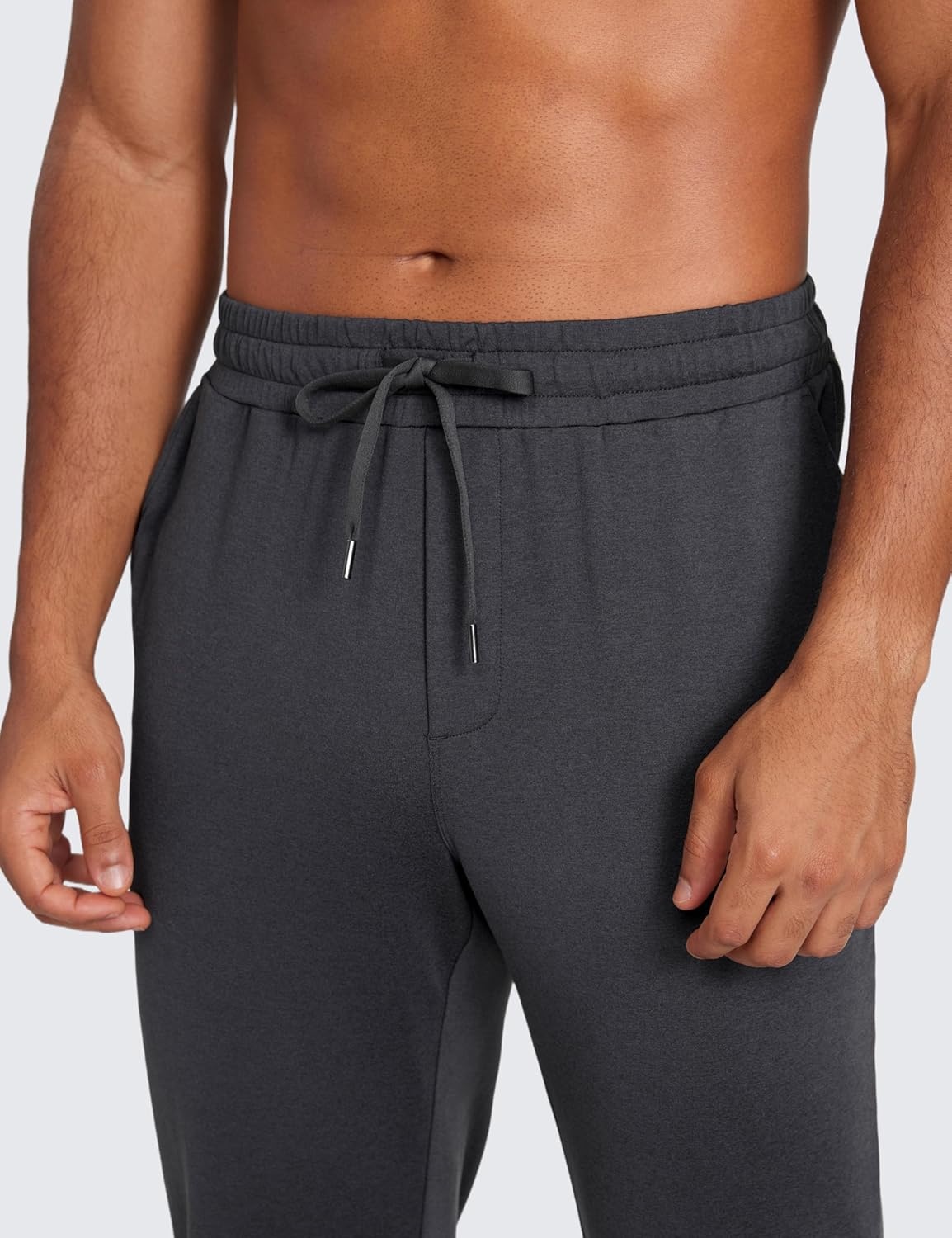 image:imageCRZ YOGA Cloud Jersey Lightweight Yoga Joggers for Men 29 Breathable Casual Lounge Workout Soft Sweatpants with PocketsInk Gray