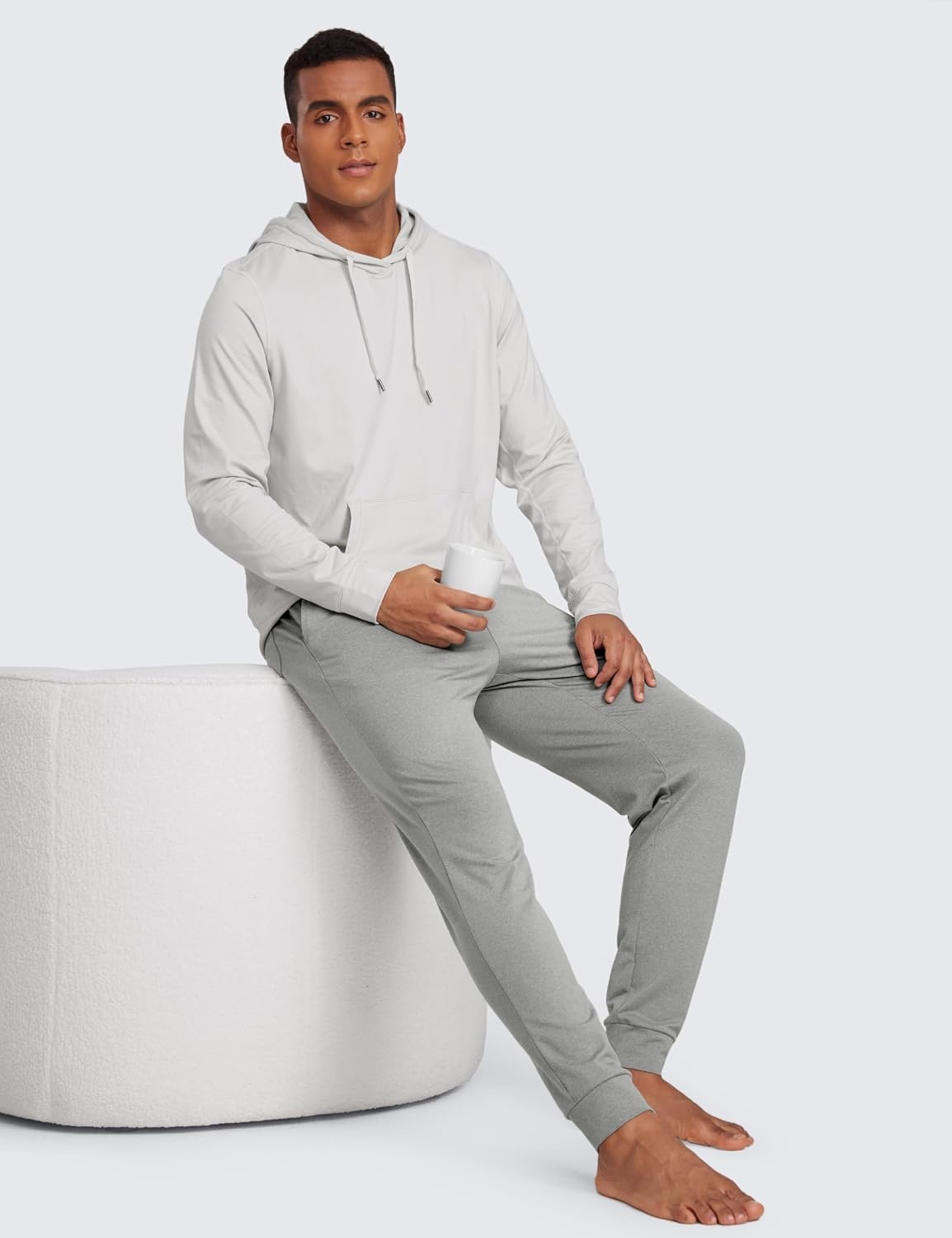 image:imageCRZ YOGA Cloud Jersey Lightweight Yoga Joggers for Men 29 Breathable Casual Lounge Workout Soft Sweatpants with PocketsSterling