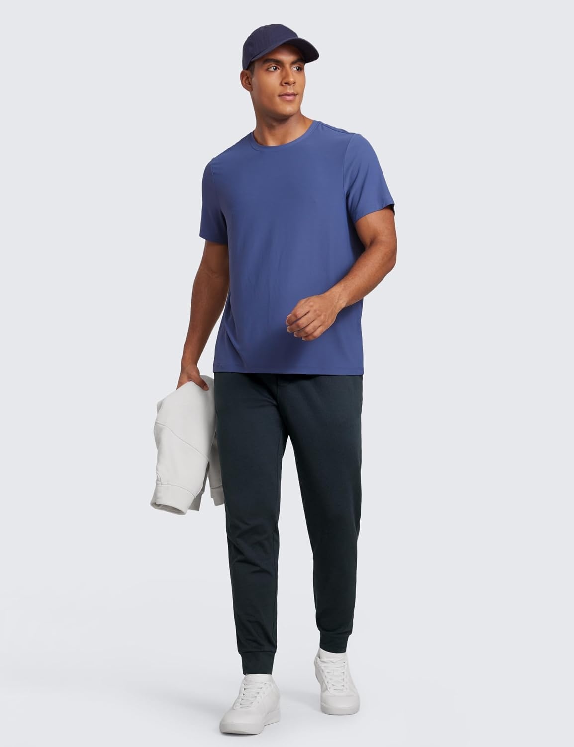 image:imageCRZ YOGA Cloud Jersey Lightweight Yoga Joggers for Men 29 Breathable Casual Lounge Workout Soft Sweatpants with PocketsTrue Navy