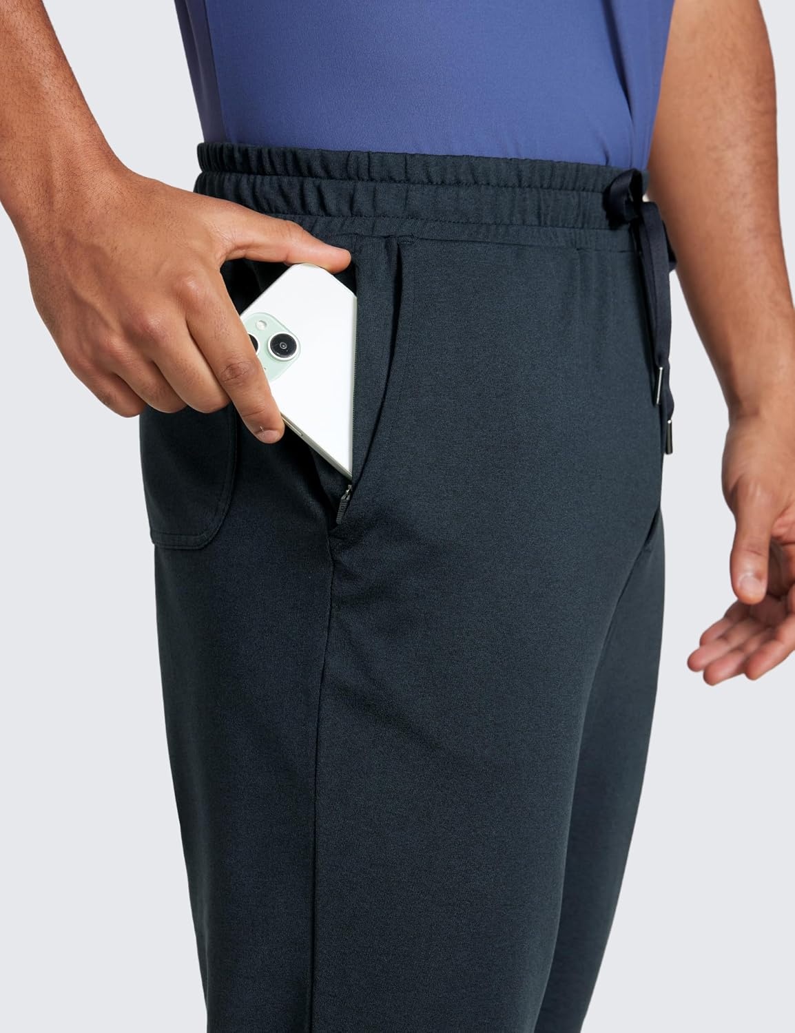 image:imageCRZ YOGA Cloud Jersey Lightweight Yoga Joggers for Men 29 Breathable Casual Lounge Workout Soft Sweatpants with PocketsTrue Navy