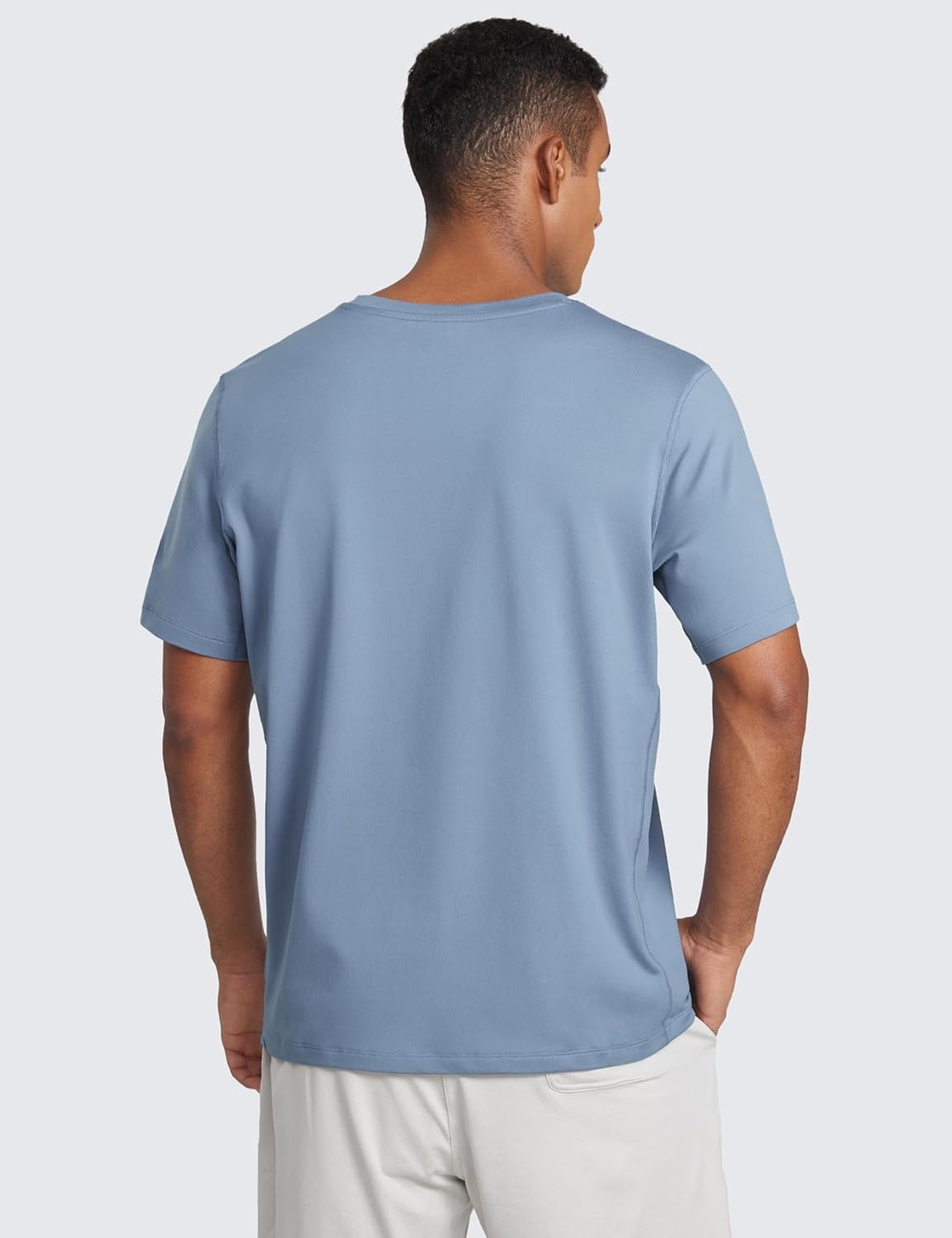 image:imageCRZ YOGA Cloud Jersey Midweight Shirts for Men Short Sleeve Soft Breathable Lounge Casual Athletic Basic TShirts TopsSlate Blue