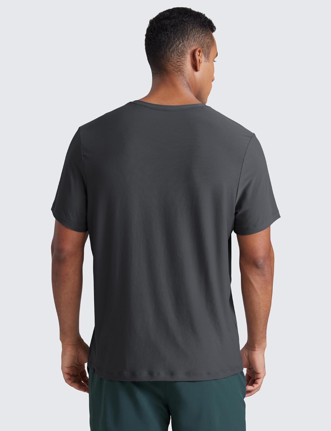 image:imageCRZ YOGA Cloudweight Crewneck Shirts for Men Comfy Lightweight Workout Casual Athletic Short Sleeve TShirtsMysterious Grey