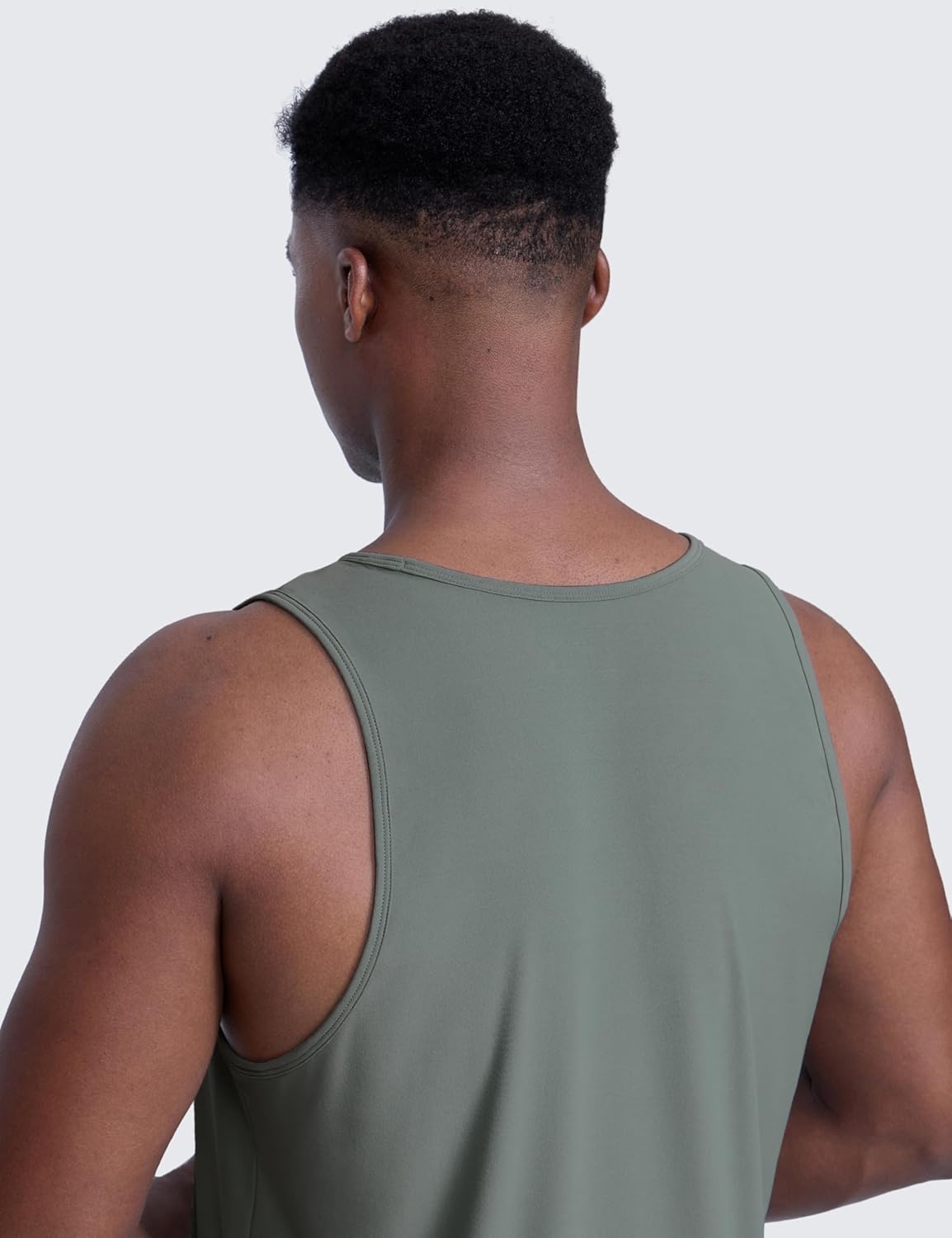 image:imageCRZ YOGA Cloudweight Workout Tank Tops for Men Comfy Lightweight Quick Dry Sleeveless Muscle Athletic ShirtsGrey Sage