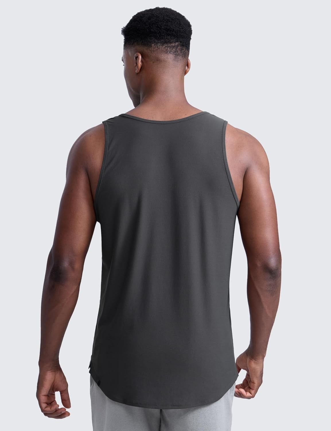 image:imageCRZ YOGA Cloudweight Workout Tank Tops for Men Comfy Lightweight Quick Dry Sleeveless Muscle Athletic ShirtsMysterious Grey