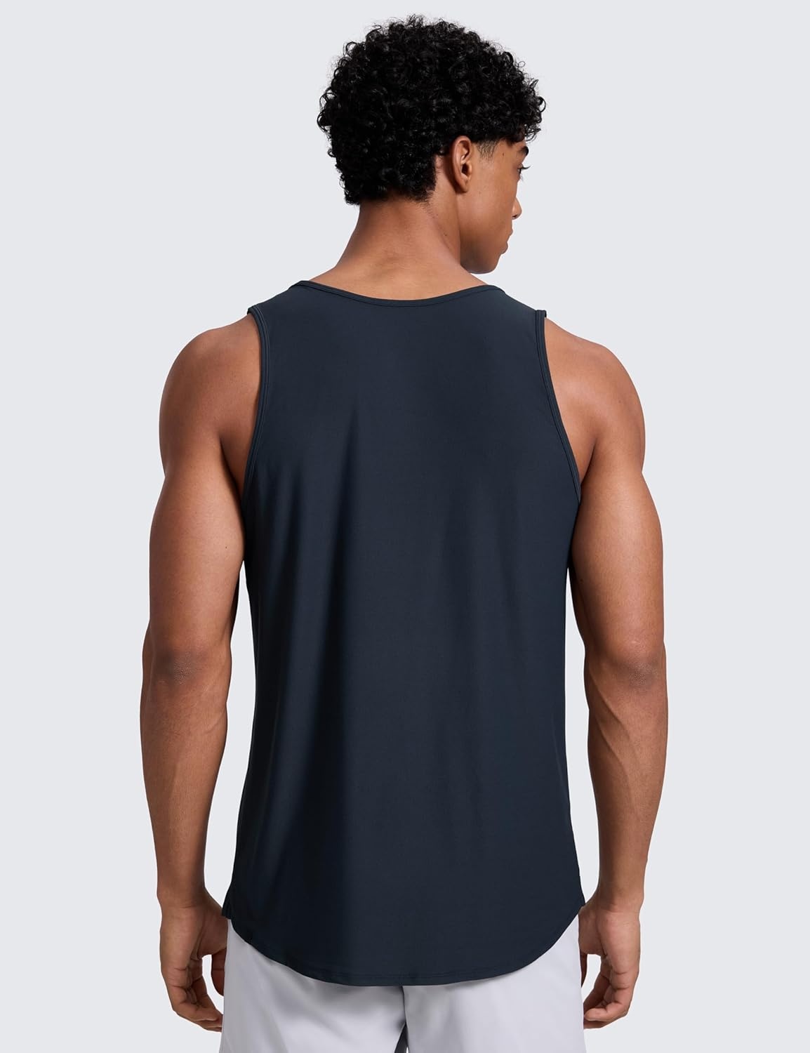 image:imageCRZ YOGA Cloudweight Workout Tank Tops for Men Comfy Lightweight Quick Dry Sleeveless Muscle Athletic ShirtsTrue Navy