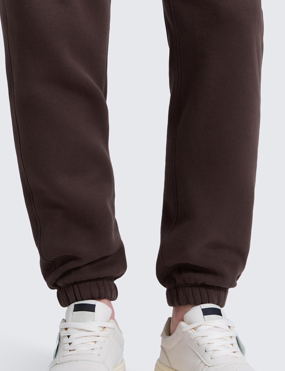 image:imageCRZ YOGA Cotton Fleece Lined Sweatpants for Men 30 Classic Fit Casual Lounge Cozy Sweat Pants Joggers with Zipper PocketsHot Fudge Brown