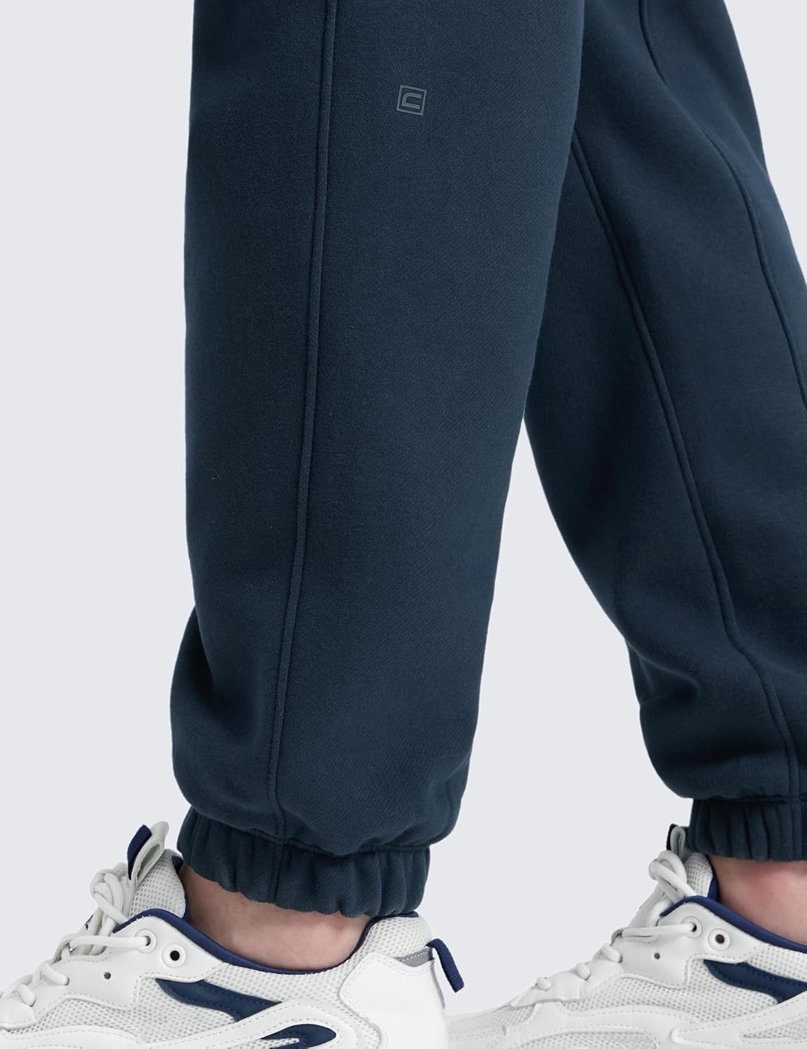 image:imageCRZ YOGA Cotton Fleece Lined Sweatpants for Men 30 Classic Fit Casual Lounge Cozy Sweat Pants Joggers with Zipper PocketsInk Blue