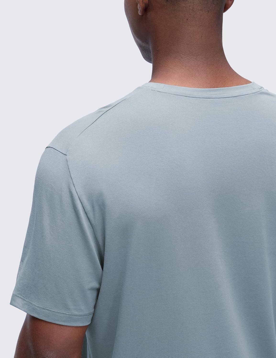 image:imageCRZ YOGA CottonBlend Athletic Shirts for Men Short Sleeve Moisture Wicking Soft Workout Casual Tee Tops Basic TShirtBelgian Blue