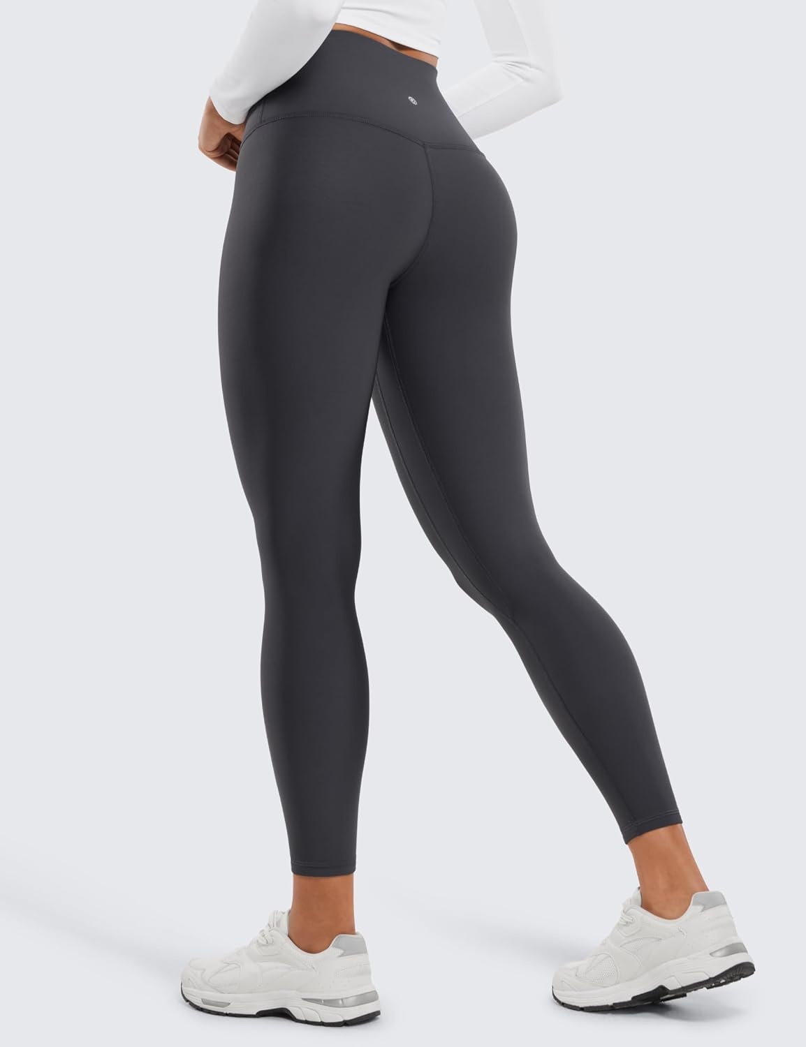 image:imageCRZ YOGA Fleece Lined Leggings 25 Thermal Casual Lounge Workout Womens Yoga High Waisted Pants Winter WarmMysterious Grey