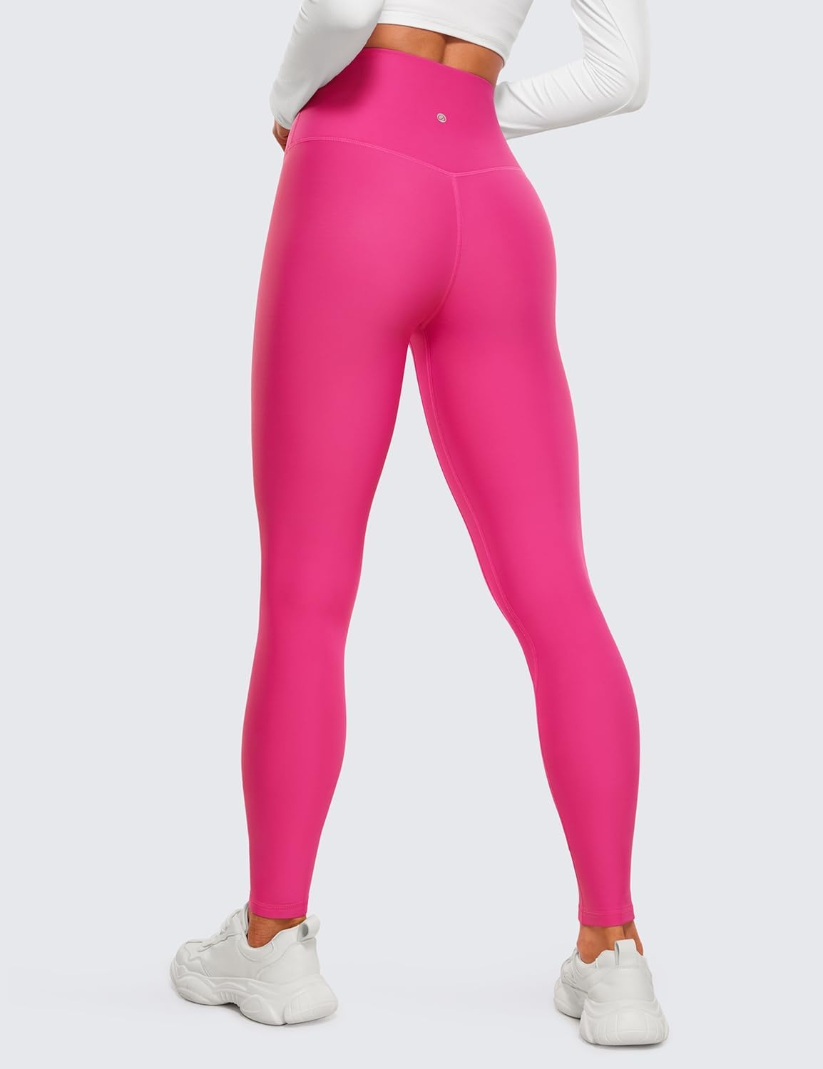image:imageCRZ YOGA Fleece Lined Leggings 28 Thermal Casual Lounge Workout Yoga Womens Full Length Pants Winter WarmGranita Pink