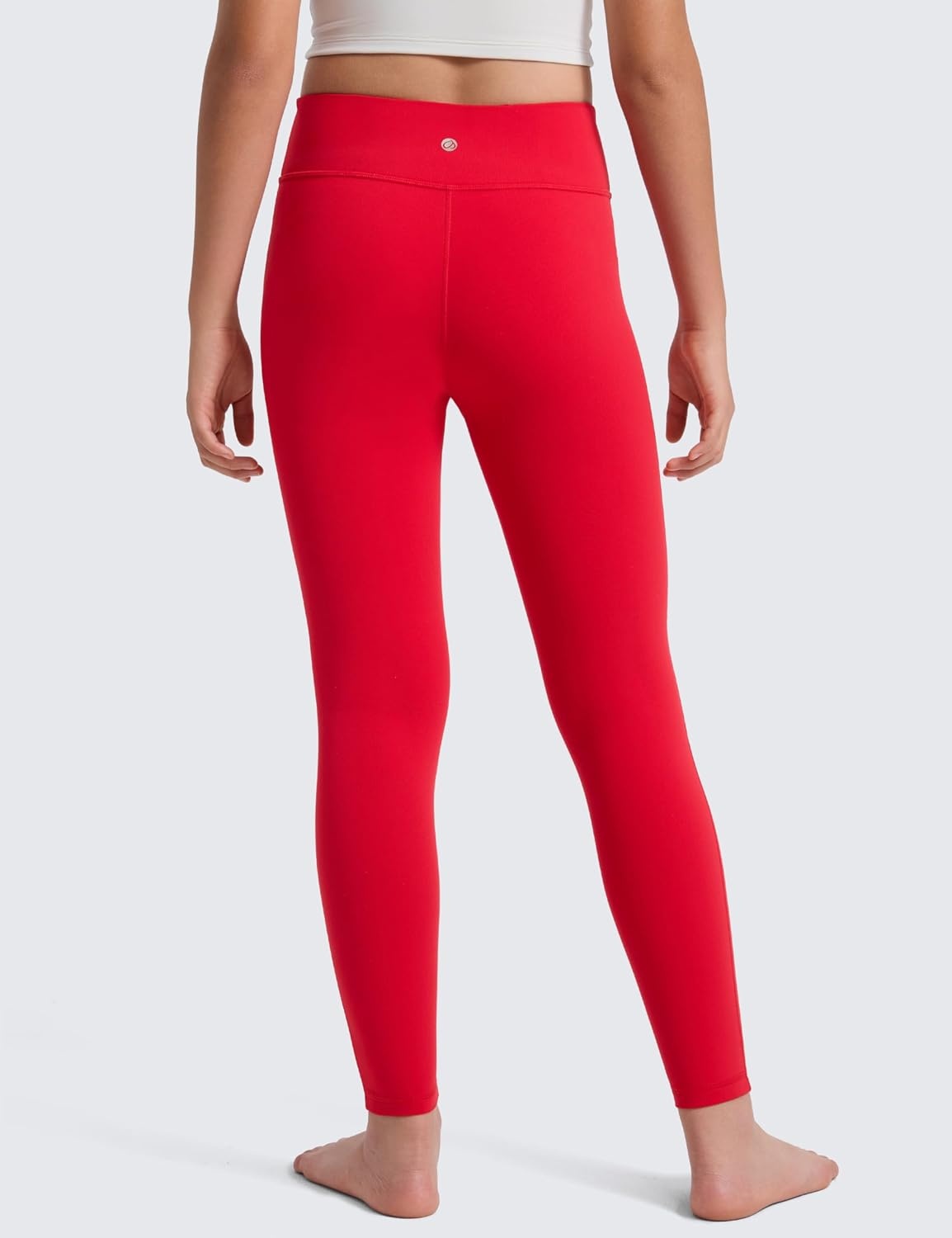image:imageCRZ YOGA Girls Butterlift No Front Seam Full Length Yoga Leggings Athletic Sports Casual Pants Tights Kids TeenAurora Red