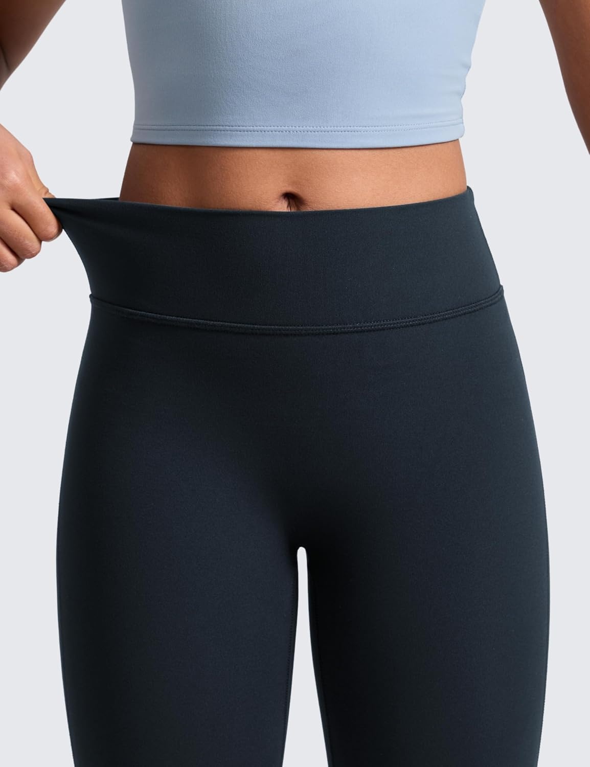 image:imageCRZ YOGA Girls Butterlift No Front Seam Full Length Yoga Leggings Athletic Sports Casual Pants Tights Kids TeenTrue Navy