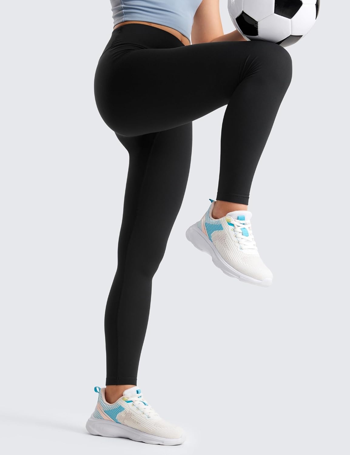 image:imageCRZ YOGA Girls Butterluxe Full Length Yoga Leggings Athletic Sports Casual Pants High Waist Tights Kids TeenBlack