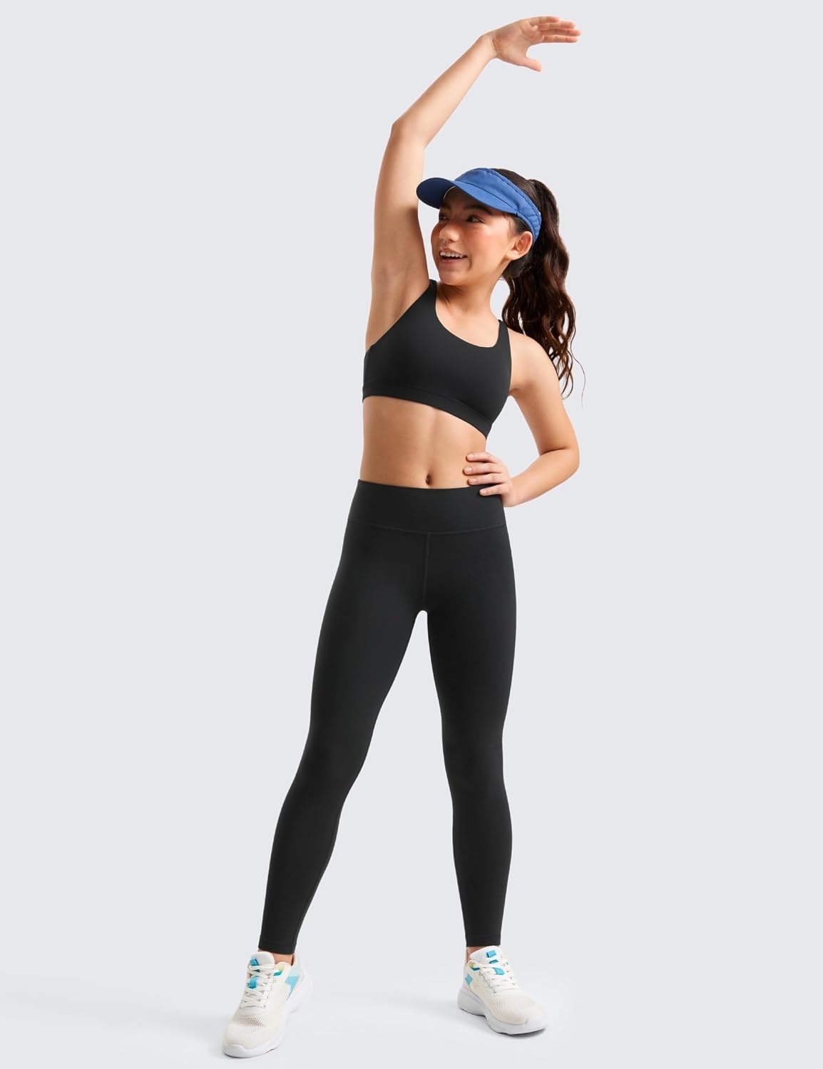 image:imageCRZ YOGA Girls Butterluxe Full Length Yoga Leggings Athletic Sports Casual Pants High Waist Tights Kids TeenBlack