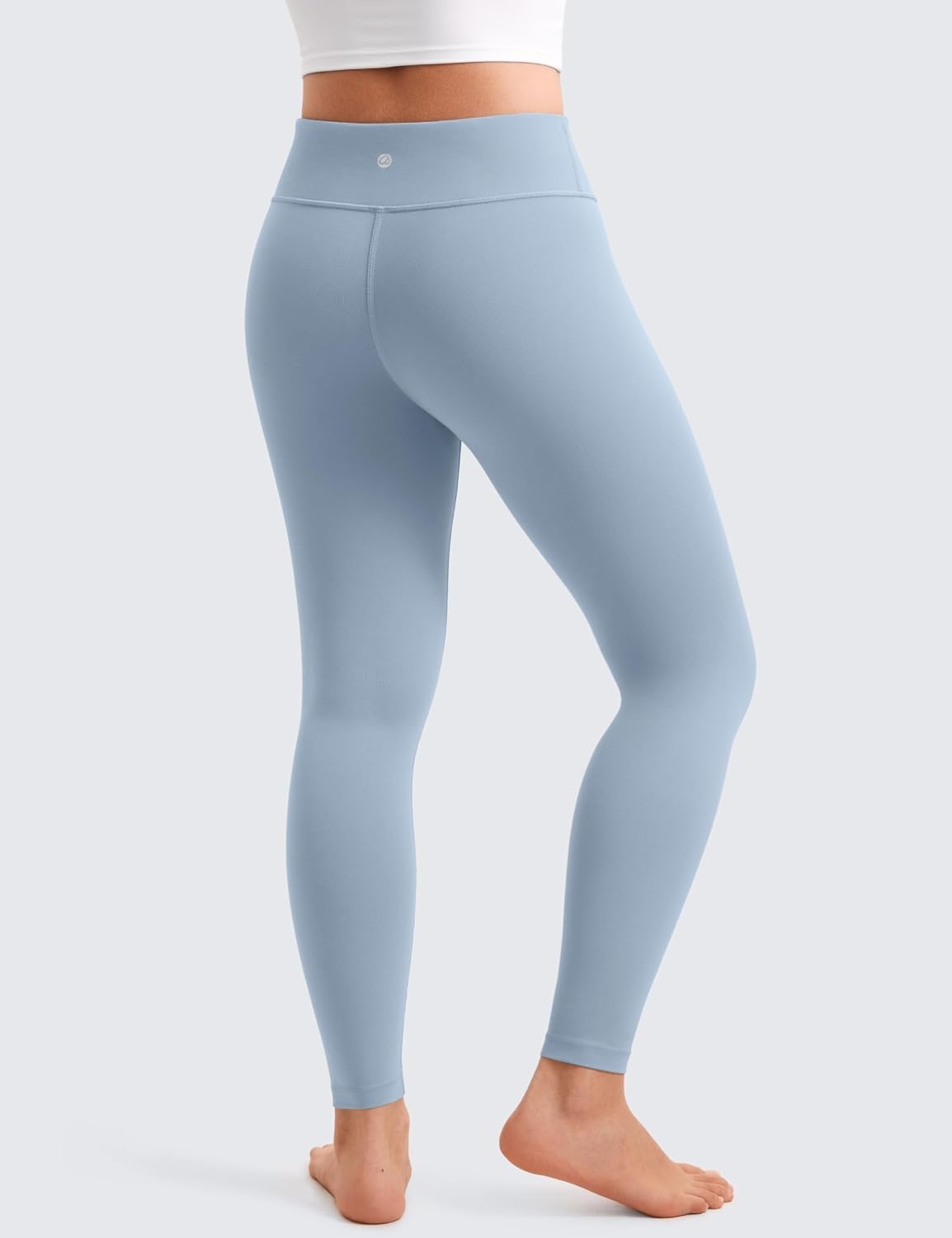image:imageCRZ YOGA Girls Butterluxe Full Length Yoga Leggings Athletic Sports Casual Pants High Waist Tights Kids TeenCambric Blue