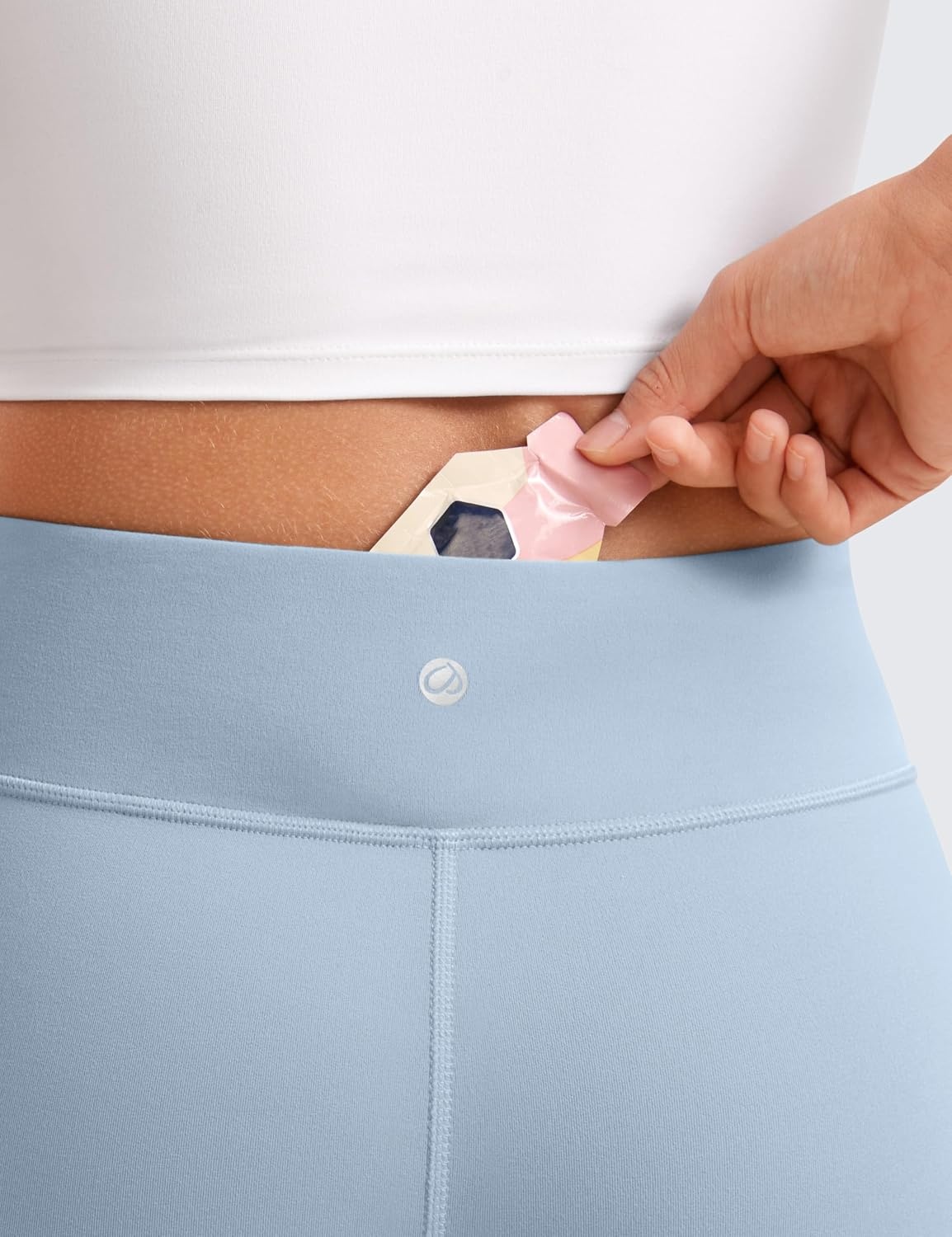 image:imageCRZ YOGA Girls Butterluxe Full Length Yoga Leggings Athletic Sports Casual Pants High Waist Tights Kids TeenCambric Blue
