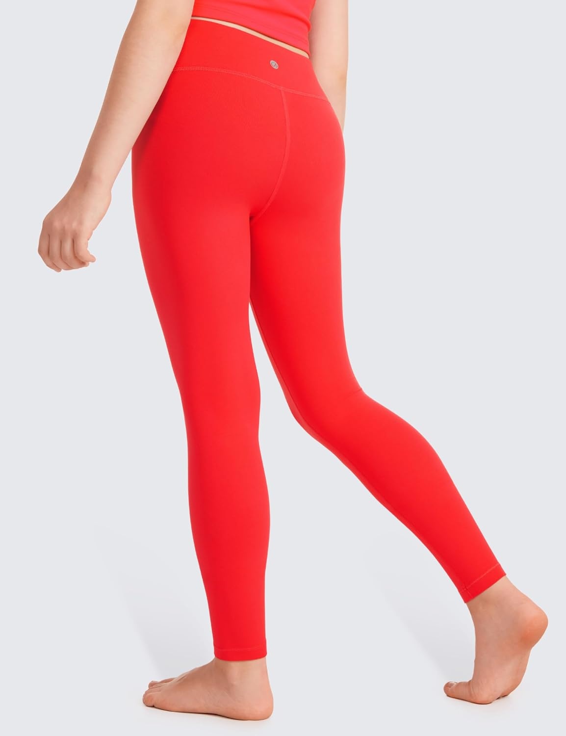 image:imageCRZ YOGA Girls Butterluxe Full Length Yoga Leggings Athletic Sports Casual Pants High Waist Tights Kids TeenDark Red