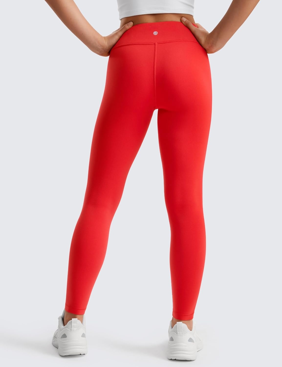 image:imageCRZ YOGA Girls Butterluxe Full Length Yoga Leggings Athletic Sports Casual Pants High Waist Tights Kids TeenDeep Red