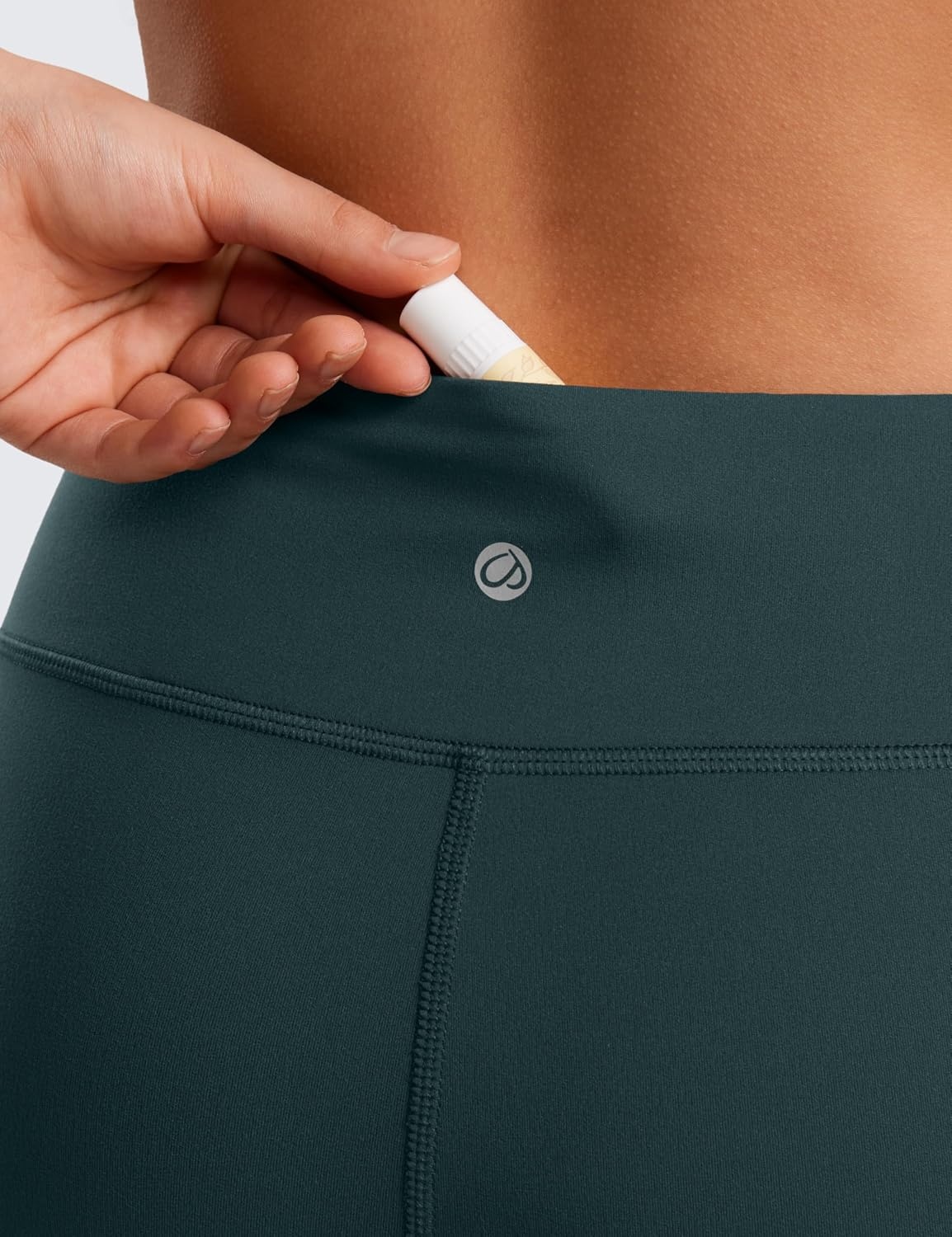 image:imageCRZ YOGA Girls Butterluxe Full Length Yoga Leggings Athletic Sports Casual Pants High Waist Tights Kids TeenForest Dark Green