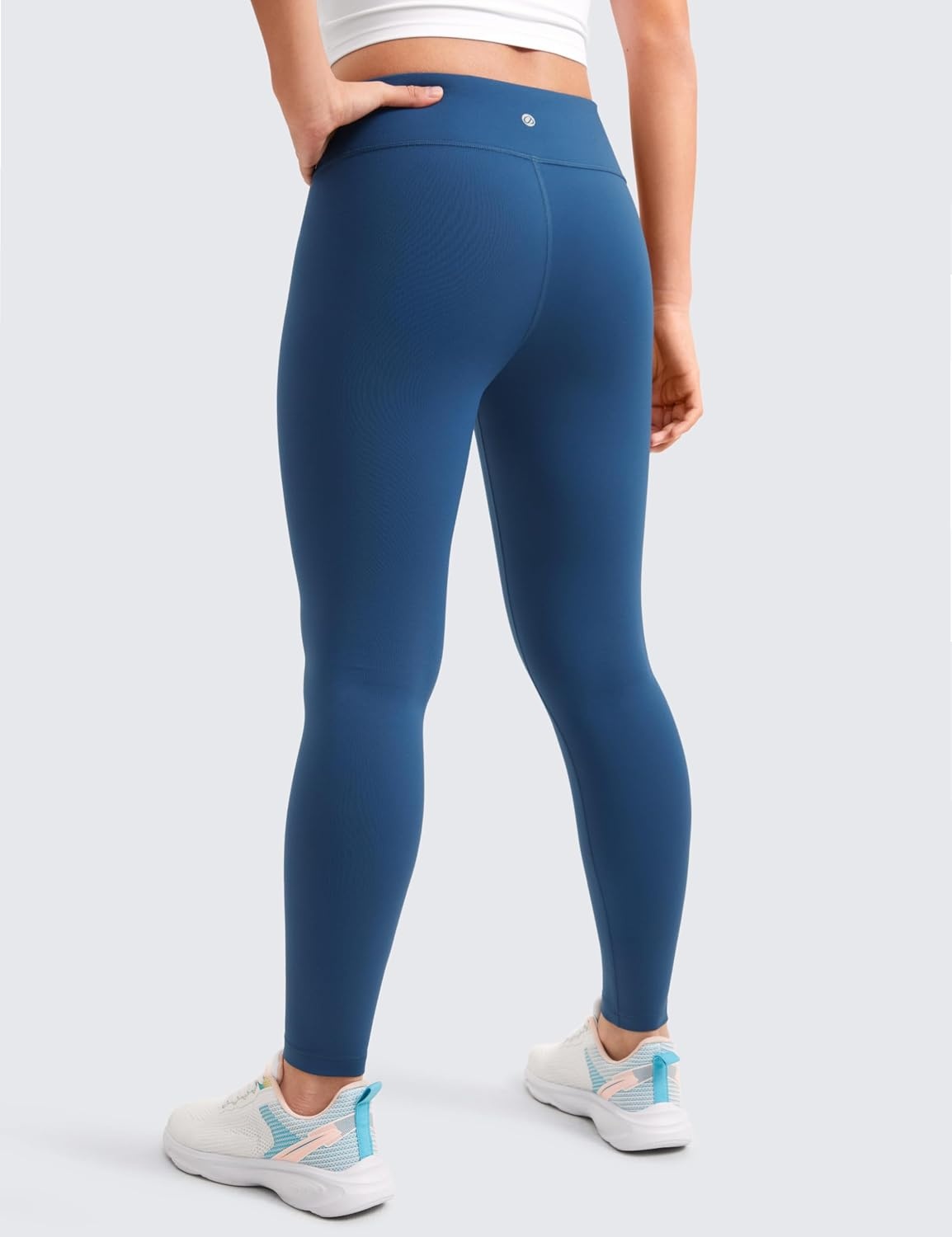 image:imageCRZ YOGA Girls Butterluxe Full Length Yoga Leggings Athletic Sports Casual Pants High Waist Tights Kids TeenFrench Navy