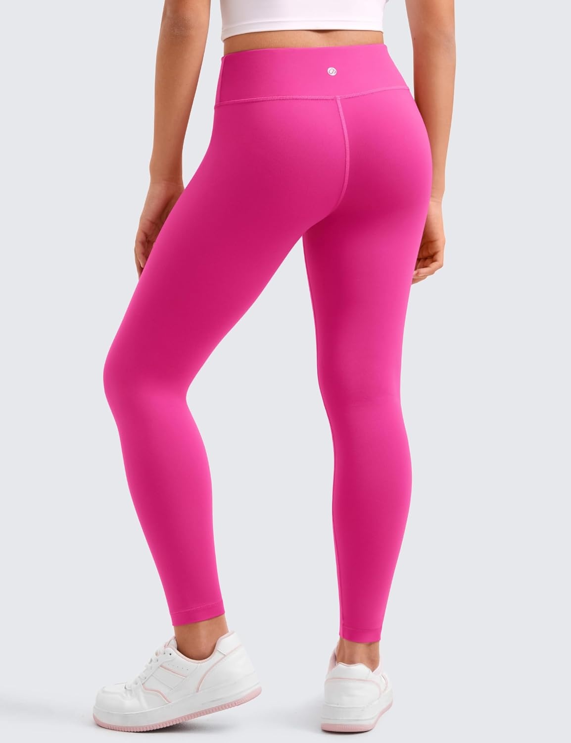 image:imageCRZ YOGA Girls Butterluxe Full Length Yoga Leggings Athletic Sports Casual Pants High Waist Tights Kids TeenHibiscus Purple