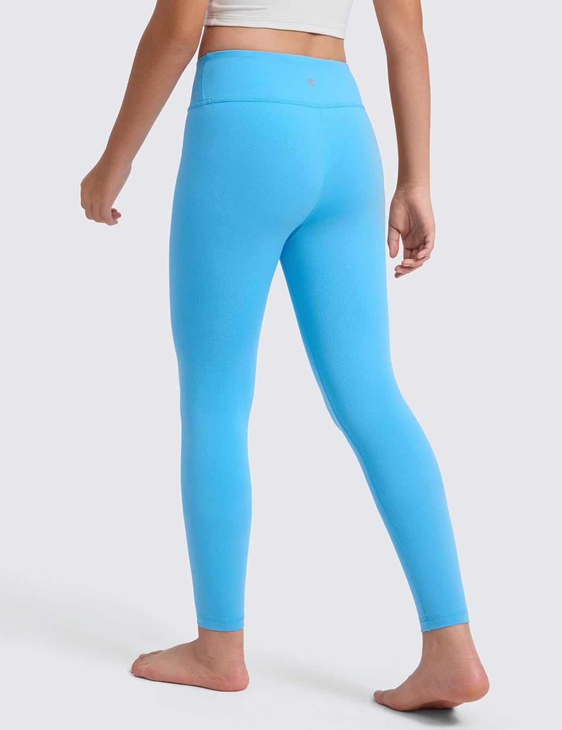 image:imageCRZ YOGA Girls Butterluxe Full Length Yoga Leggings Athletic Sports Casual Pants High Waist Tights Kids TeenKayak Blue