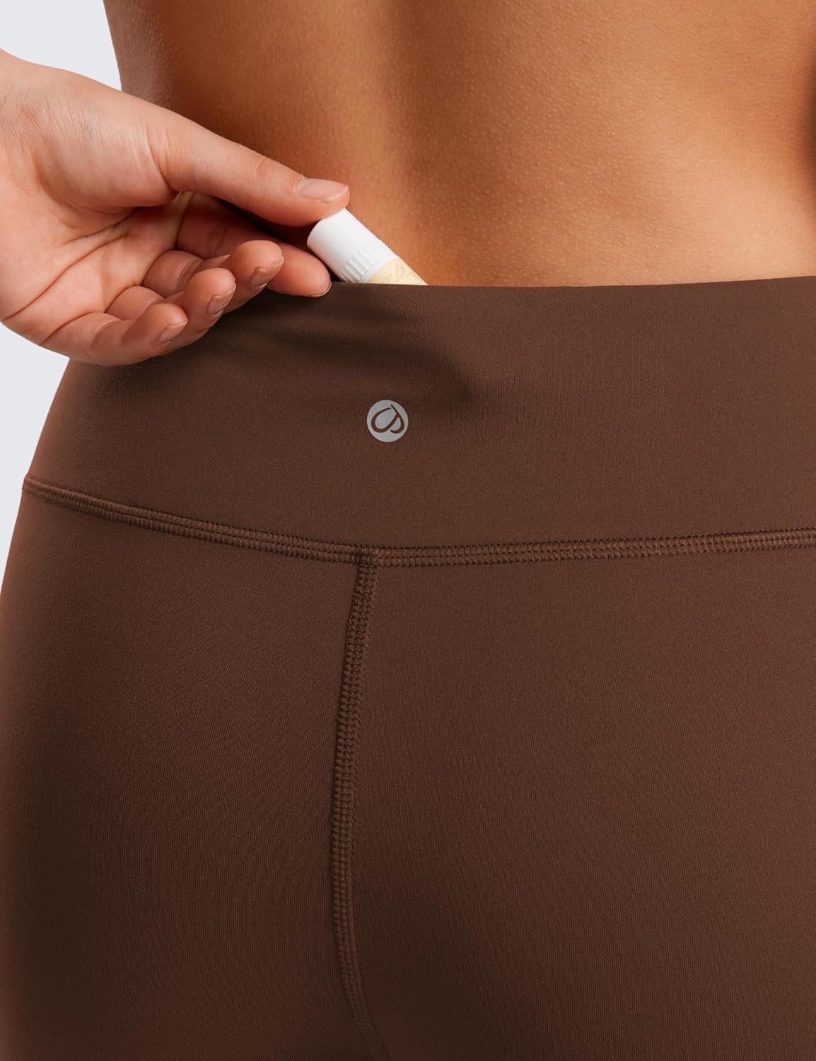 image:imageCRZ YOGA Girls Butterluxe Full Length Yoga Leggings Athletic Sports Casual Pants High Waist Tights Kids TeenLava Brown