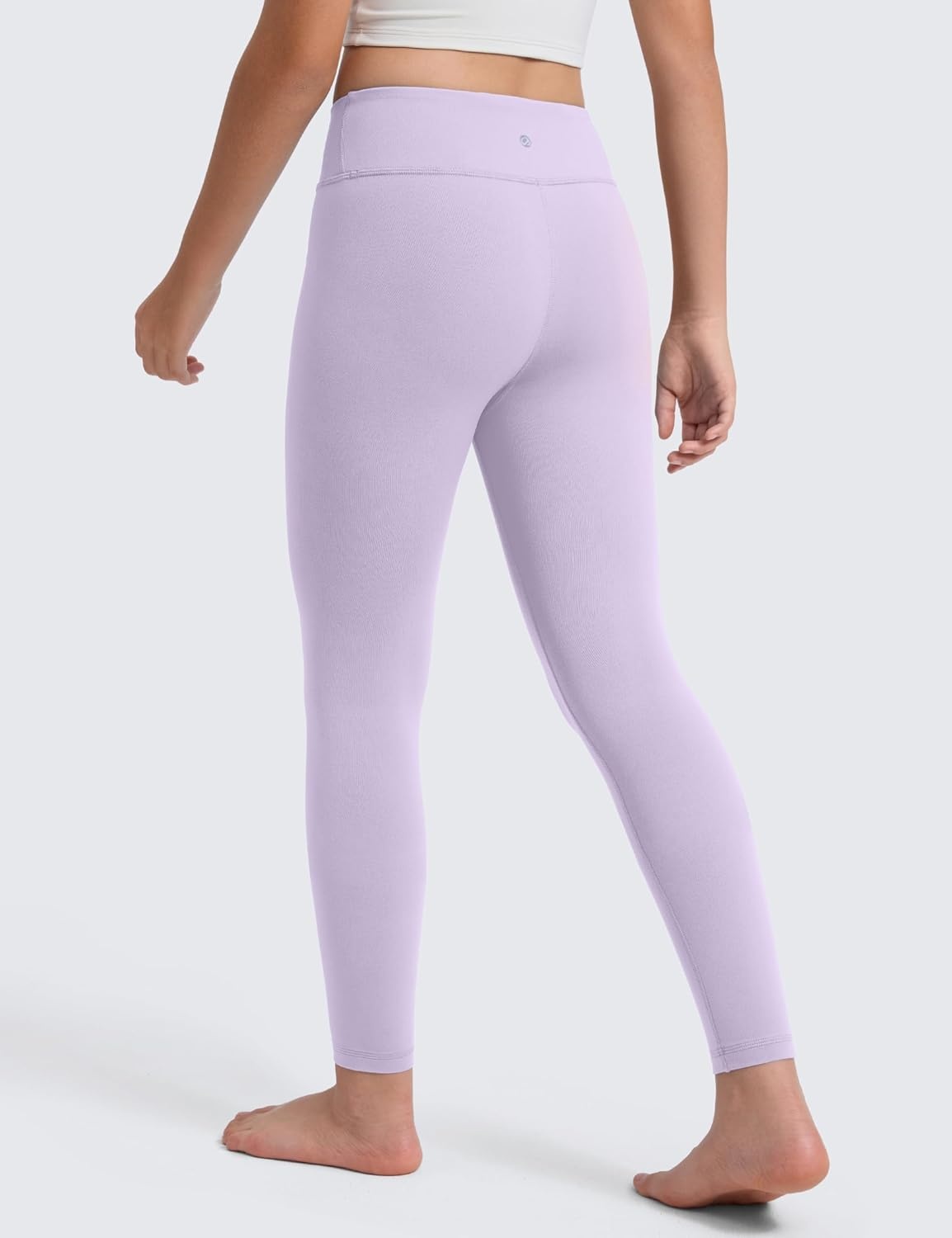 image:imageCRZ YOGA Girls Butterluxe Full Length Yoga Leggings Athletic Sports Casual Pants High Waist Tights Kids TeenLilac Air