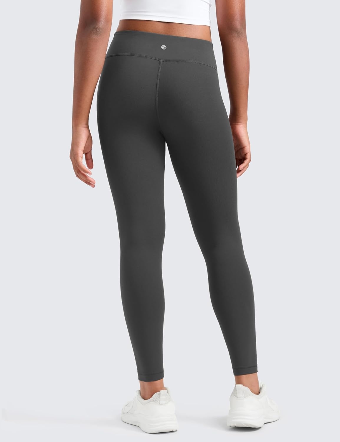 image:imageCRZ YOGA Girls Butterluxe Full Length Yoga Leggings Athletic Sports Casual Pants High Waist Tights Kids TeenMysterious Grey