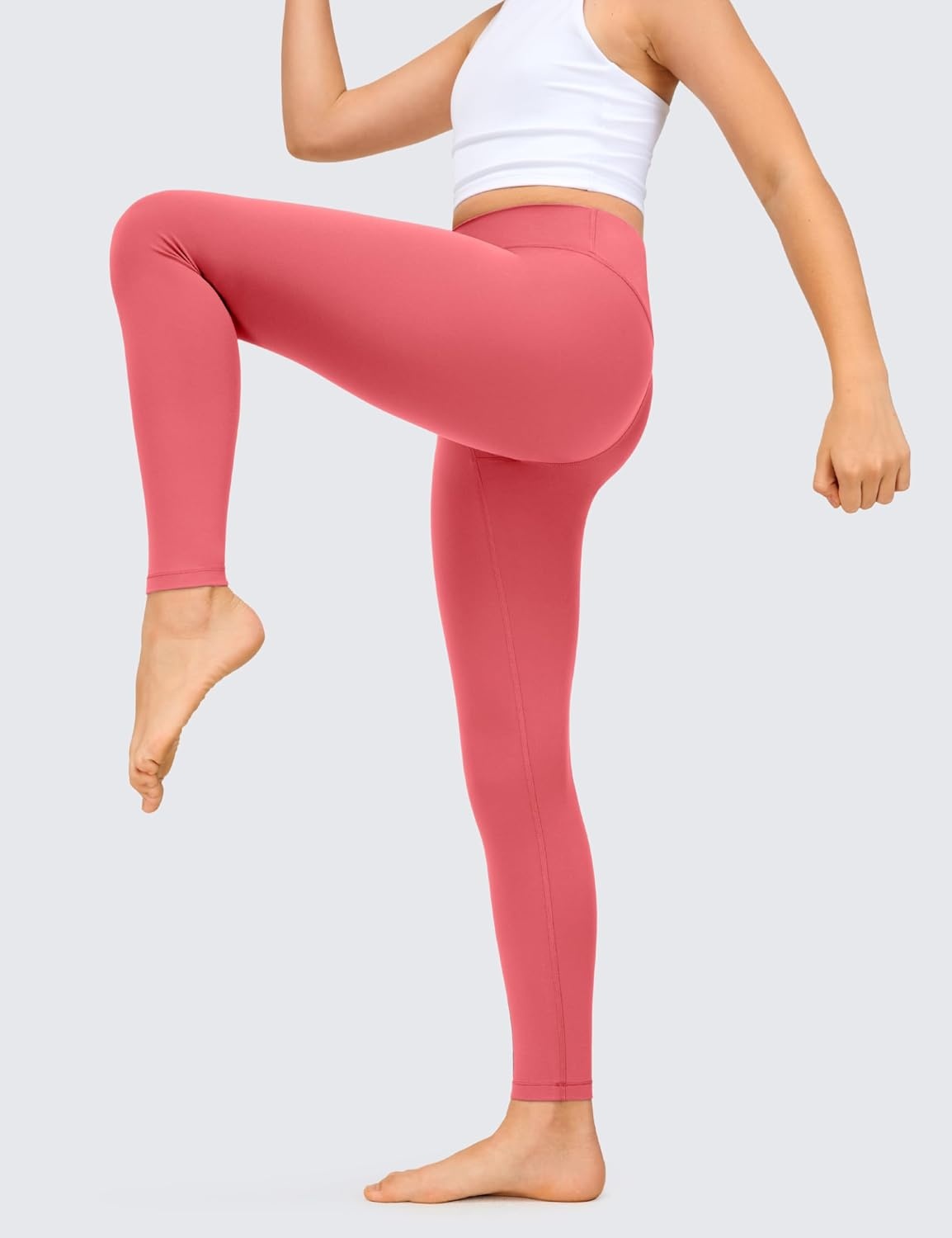 image:imageCRZ YOGA Girls Butterluxe Full Length Yoga Leggings Athletic Sports Casual Pants High Waist Tights Kids TeenRaspberry Sorbet