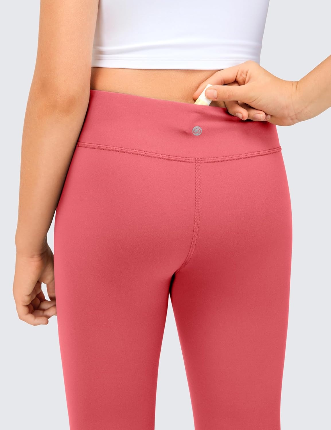 image:imageCRZ YOGA Girls Butterluxe Full Length Yoga Leggings Athletic Sports Casual Pants High Waist Tights Kids TeenRaspberry Sorbet